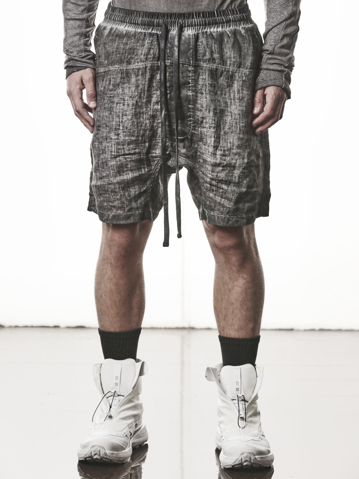 Drop Crotch Linen Shorts - INN7