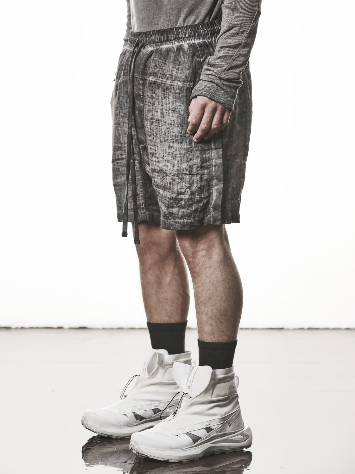 Drop Crotch Linen Shorts - INN7