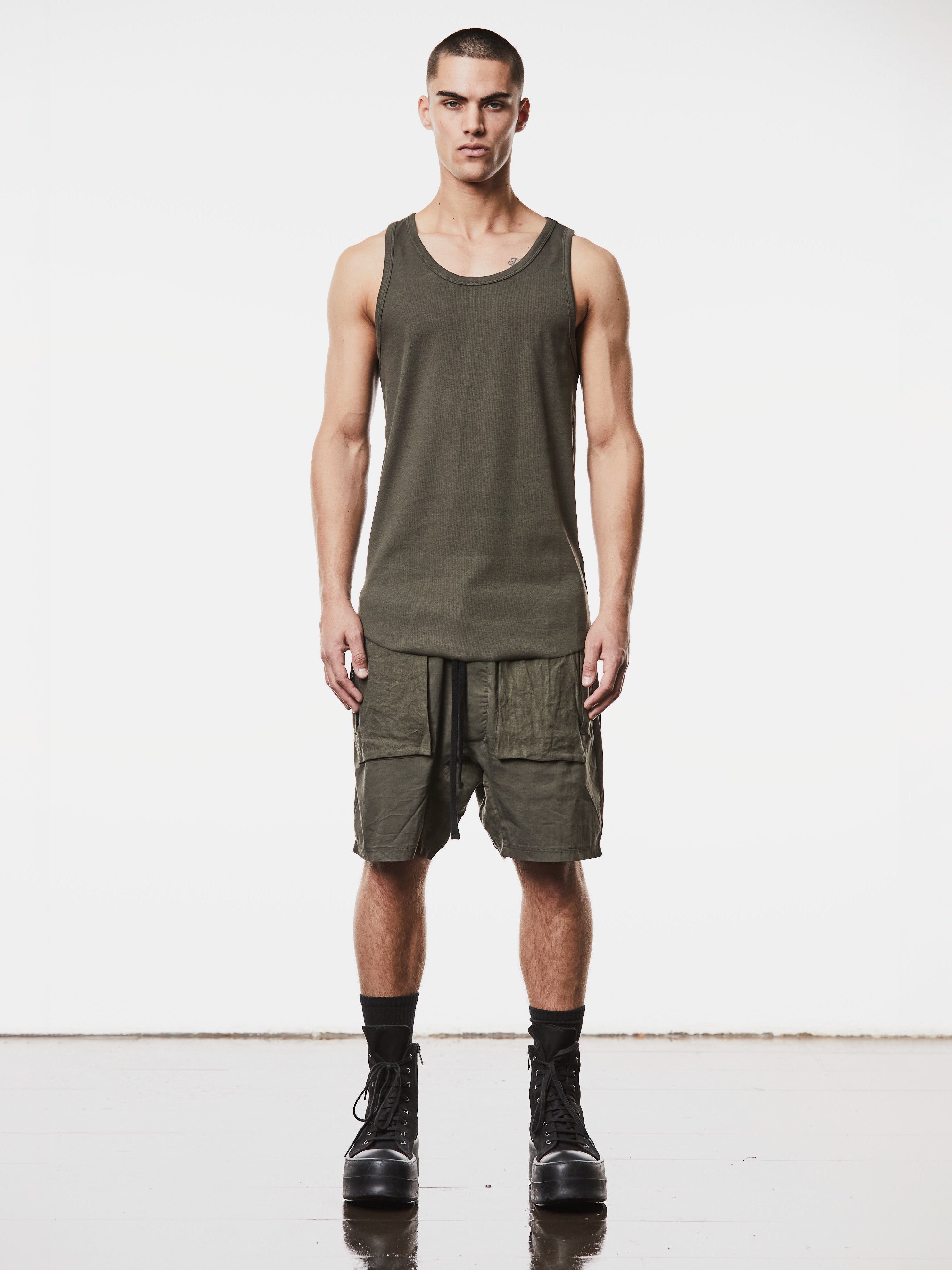 Long Slim Fit Tank Top