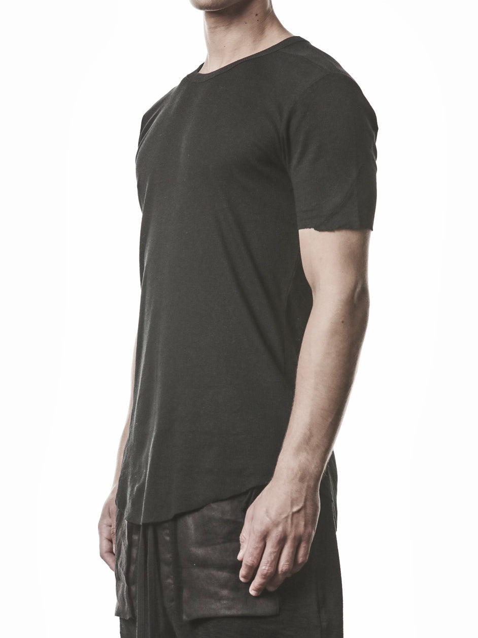 Raw Edge Rib T-Shirt - INN7