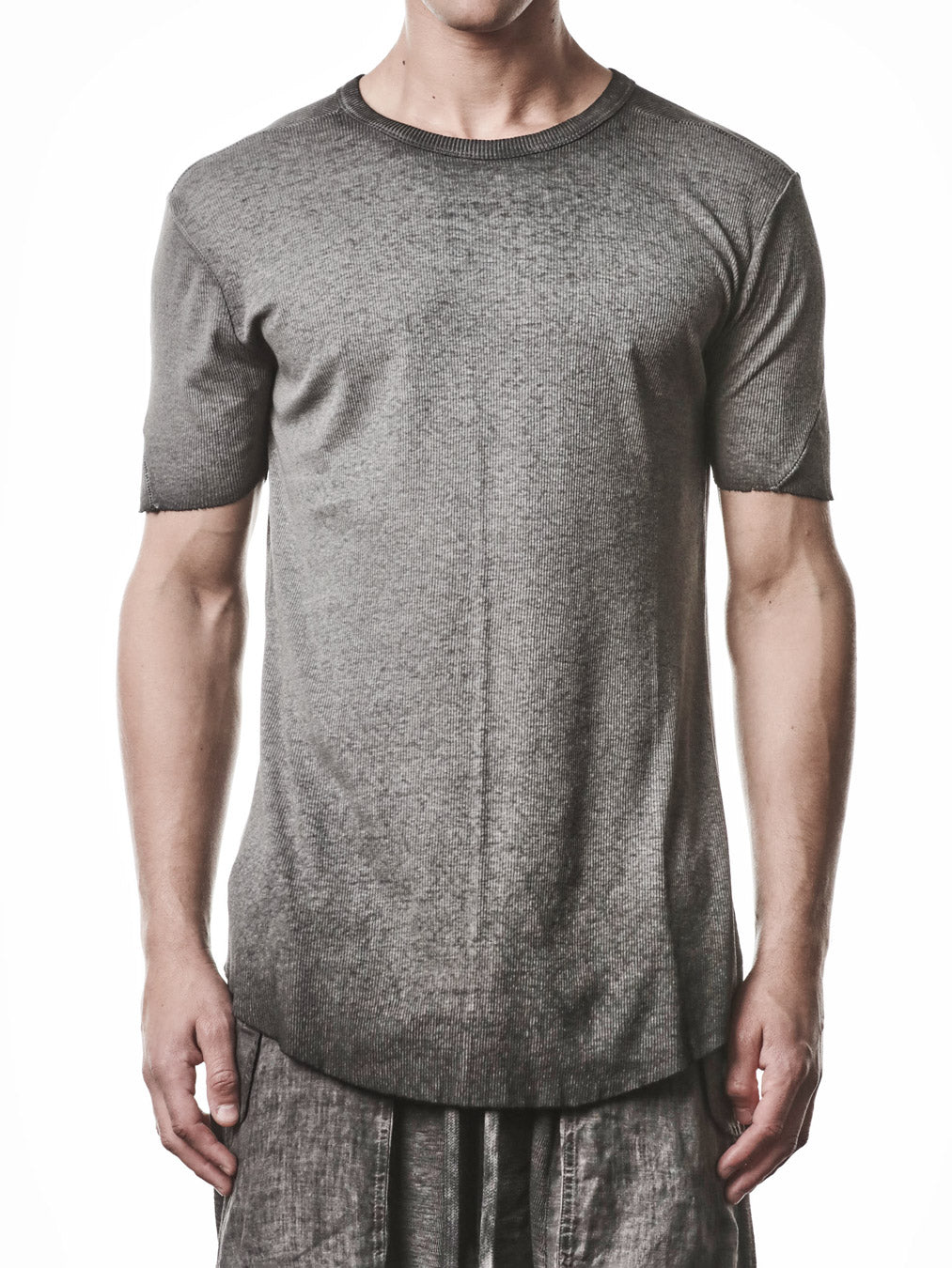 Raw Edge Rib T-Shirt - INN7