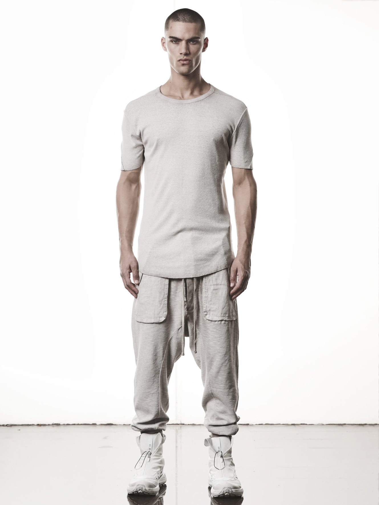 Raw Edge Rib T-Shirt - INN7