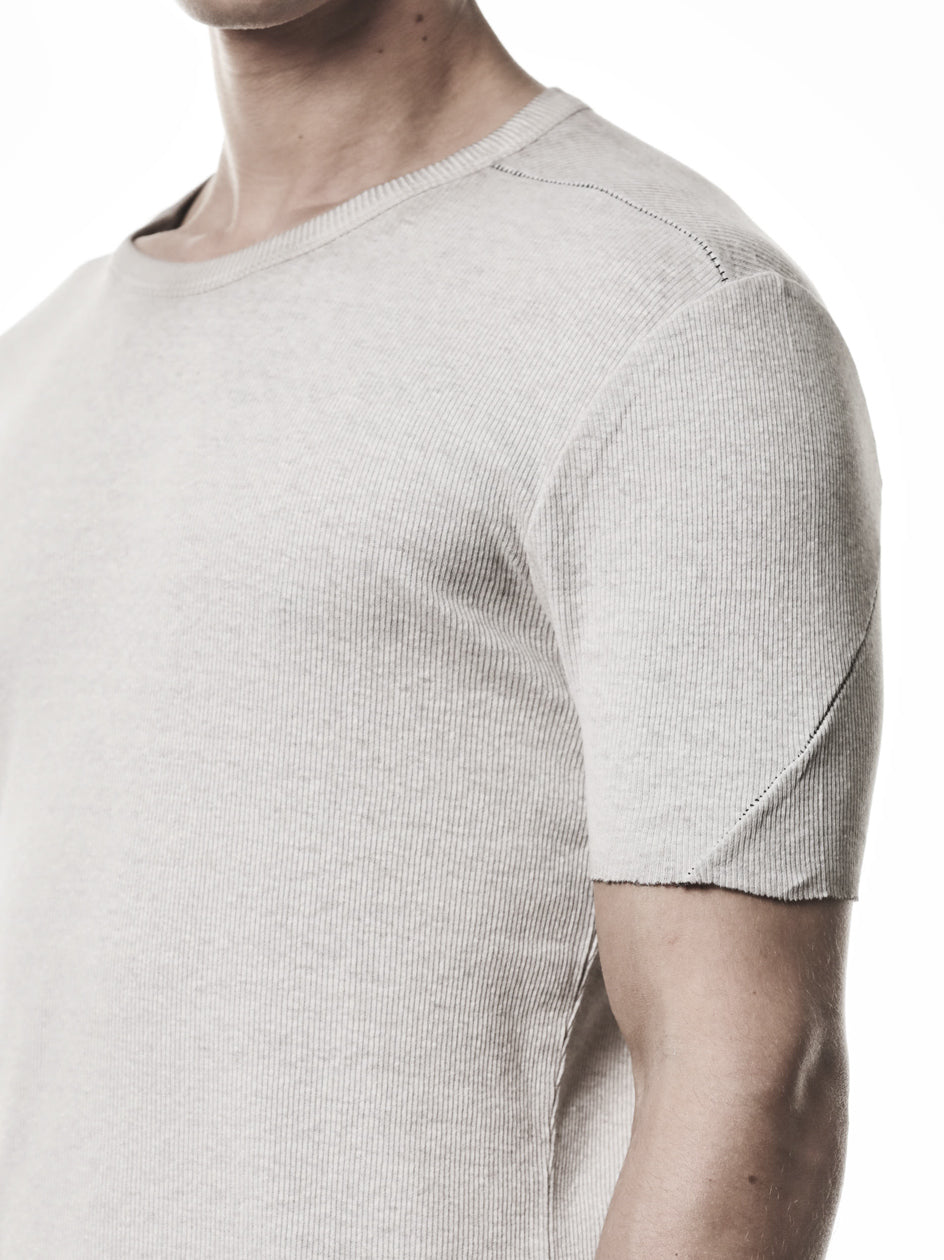 Raw Edge Rib T-Shirt - INN7