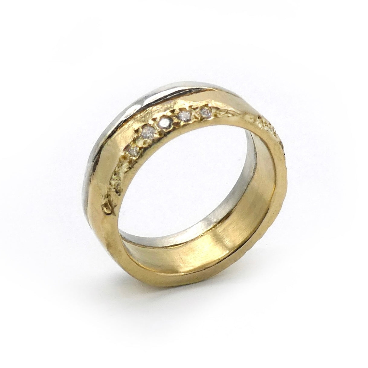 REVERSE BOND STONES RING — Enri Mars