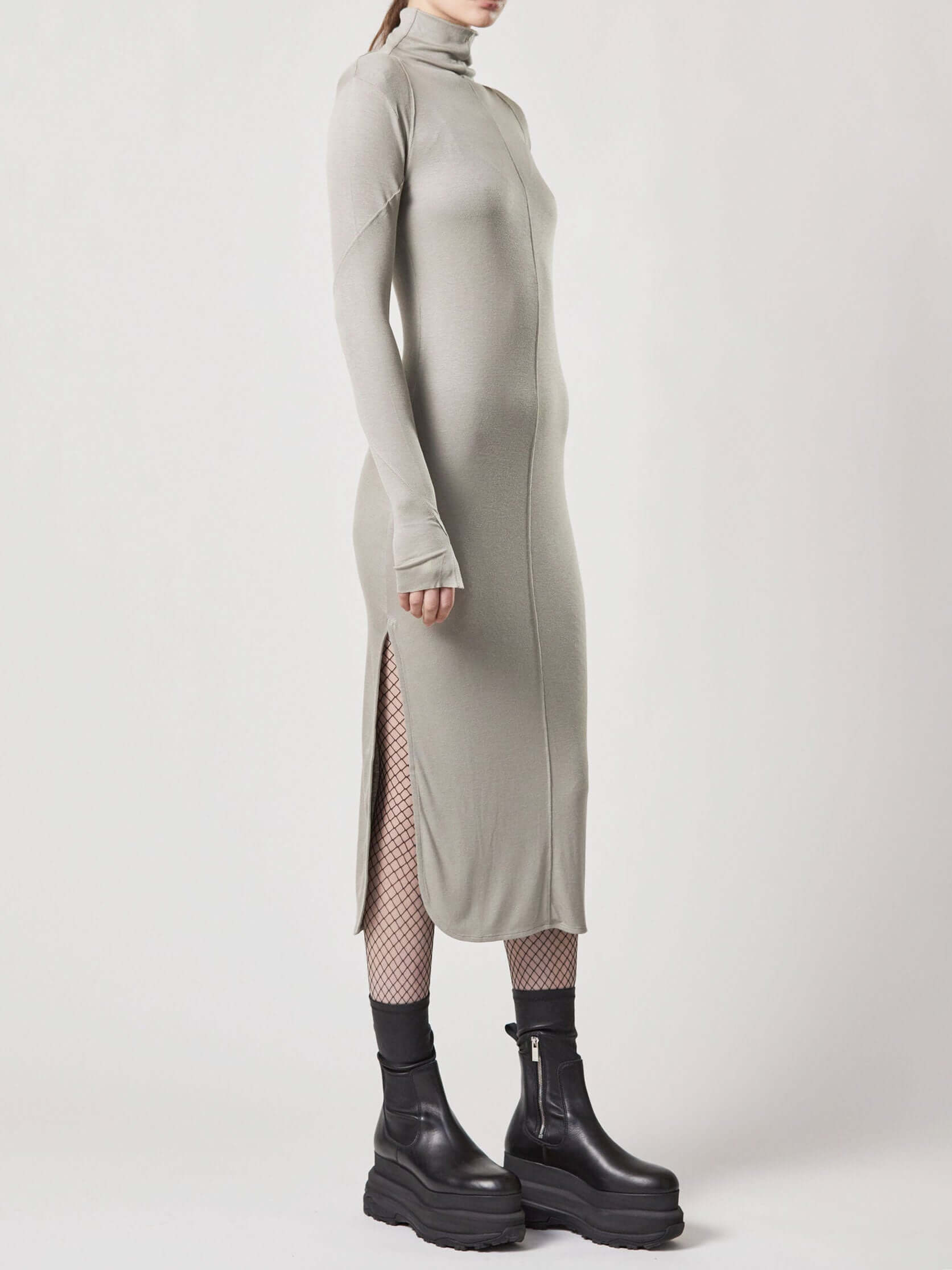 Roll neck dress