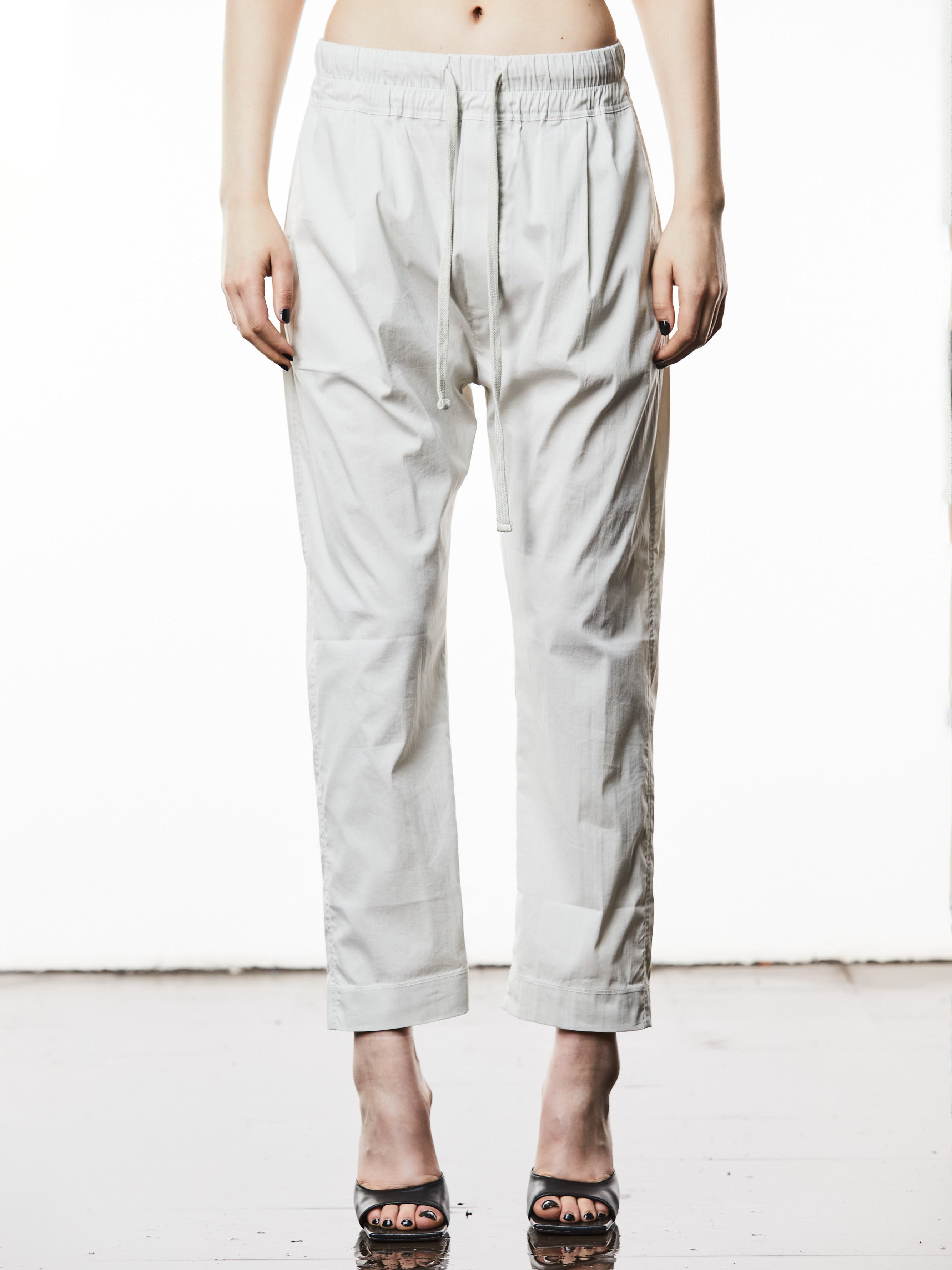 Woven Dropped Crotch Trousers