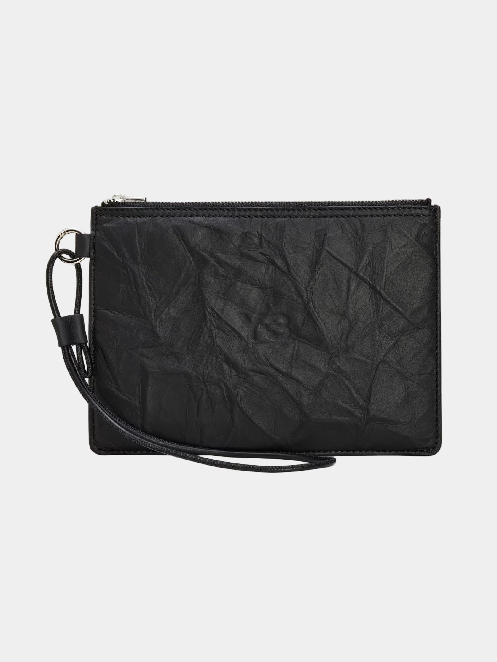 Crinkled Leather Pouch
