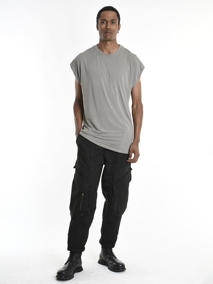 Asymmetric Cut Tank Top - by LA HAINE INSIDE US