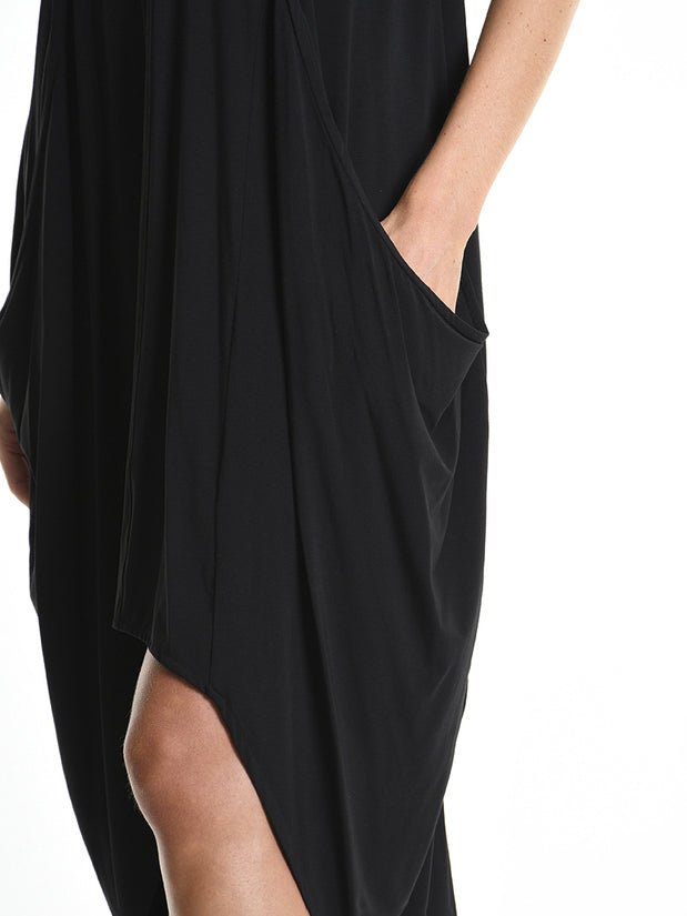 Asymmetric Dress with Side Pockets - by LA HAINE INSIDE US