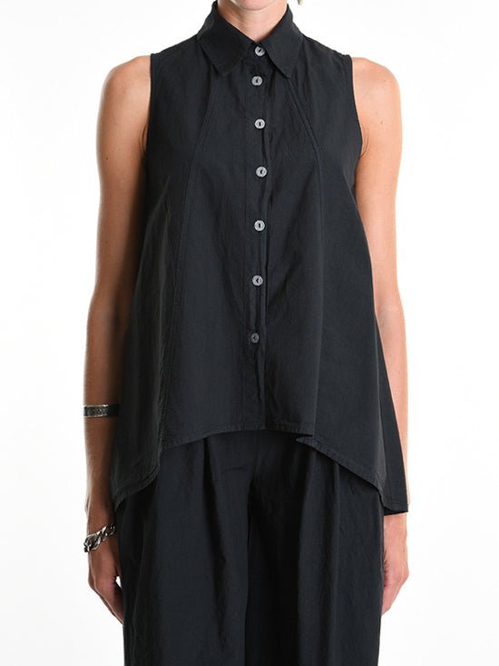 Asymmetrical Crumpled Shirt - by LA HAINE INSIDE US