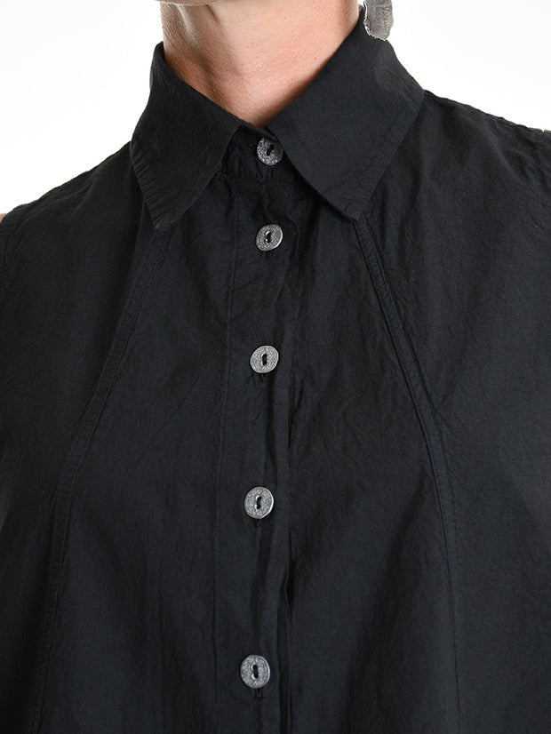 Asymmetrical Crumpled Shirt - by LA HAINE INSIDE US