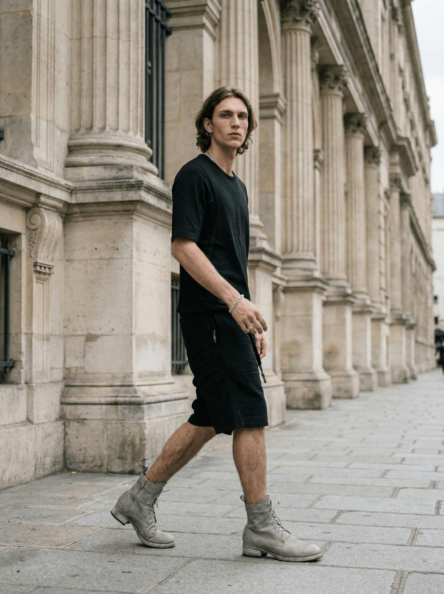 Bigshort Micro Ondes Organic Cotton Shorts — Black - by Isaac Sellam