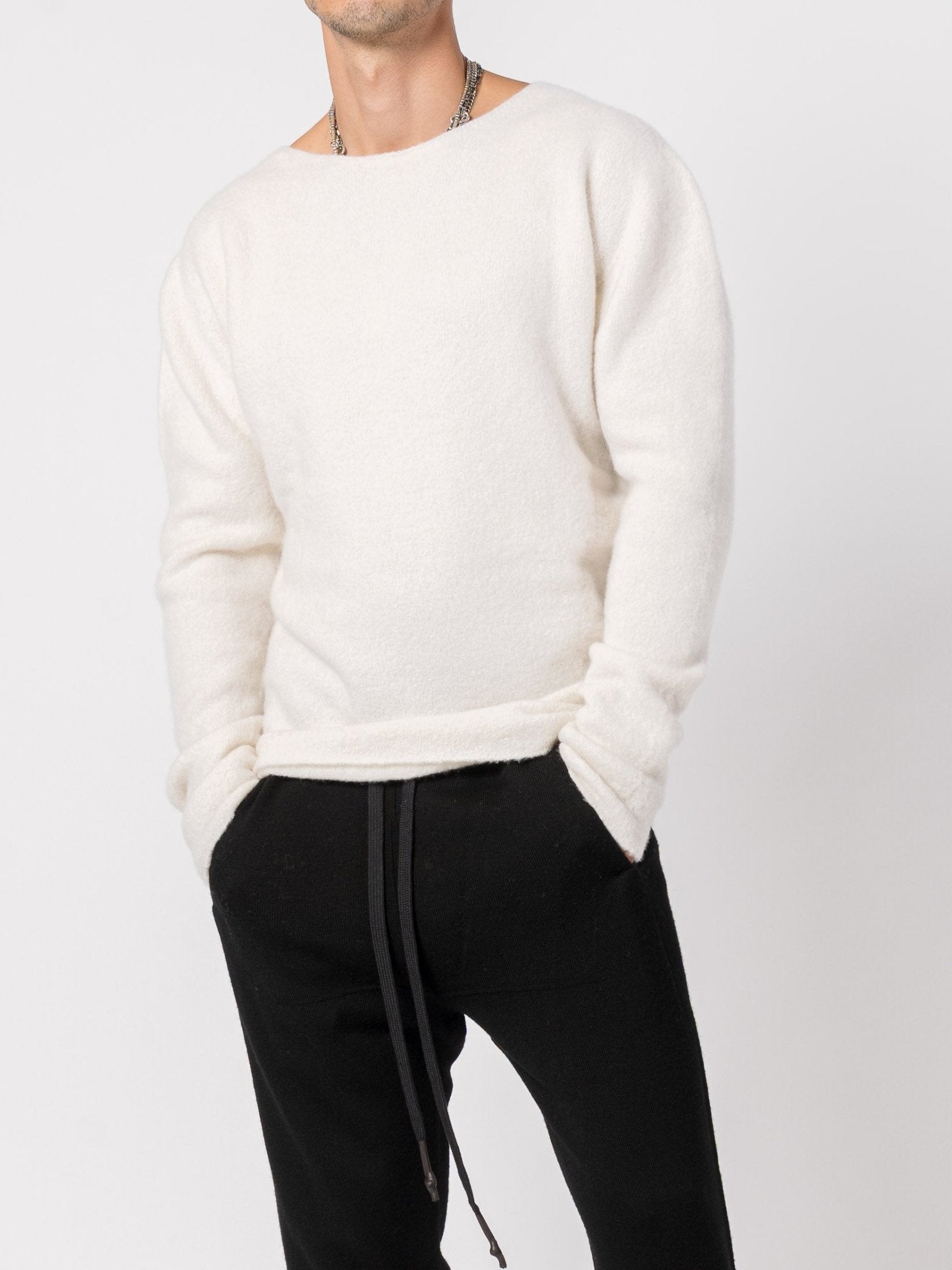 Brushed Cashmere Silk Blend Knit - by MD75