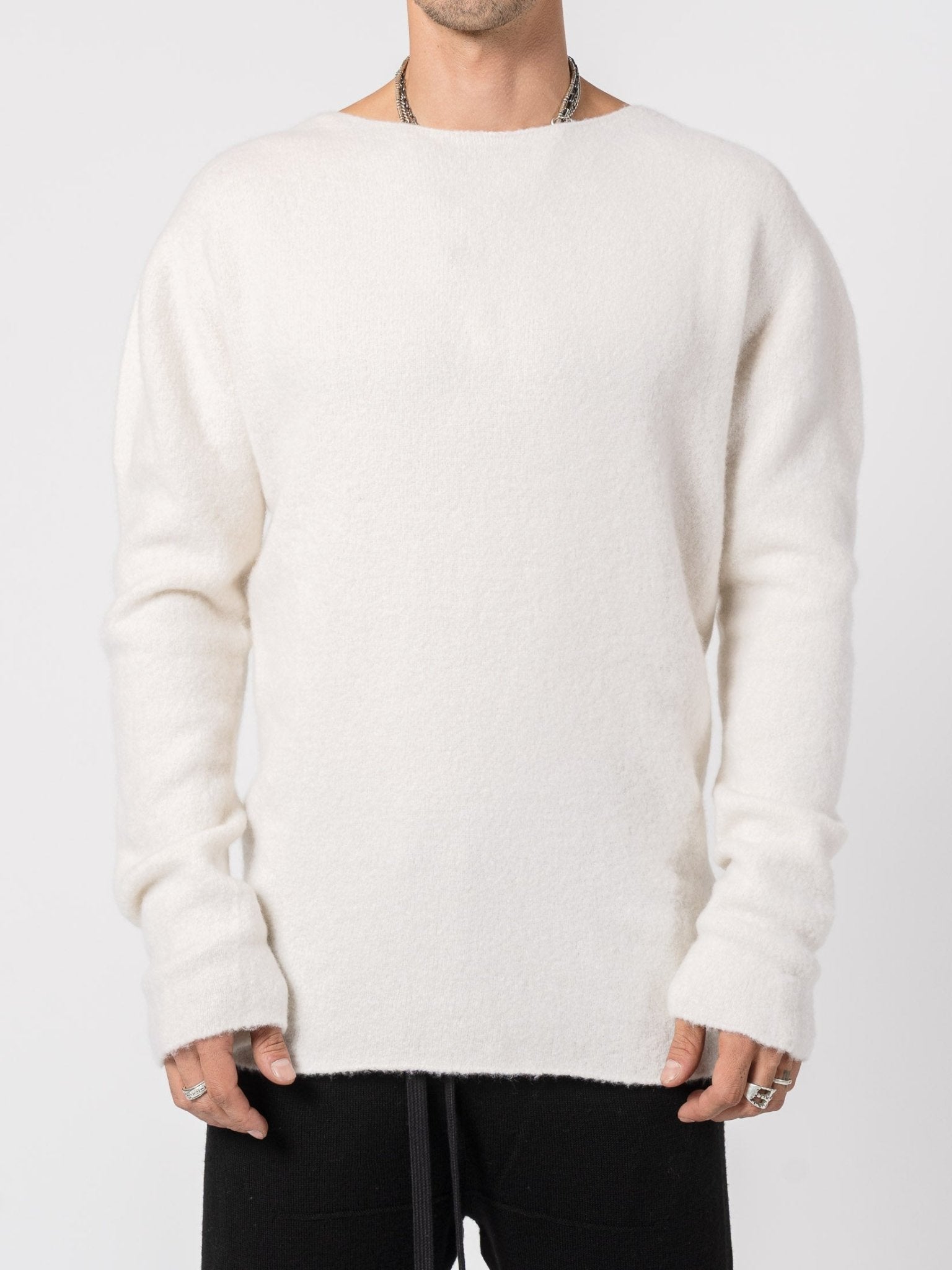 Brushed Cashmere Silk Blend Knit - by MD75