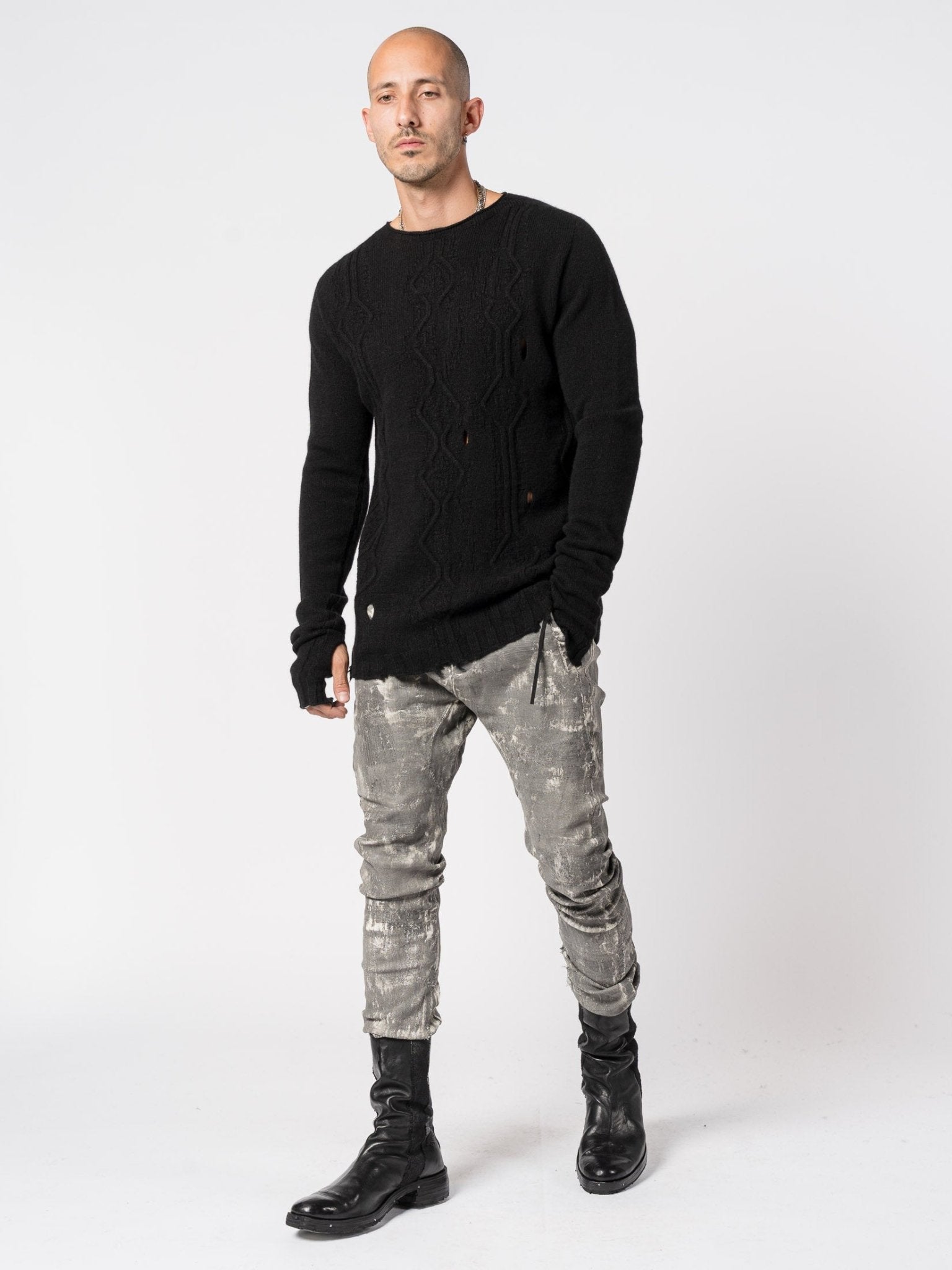 Cashmere Textured Knit - by MD75