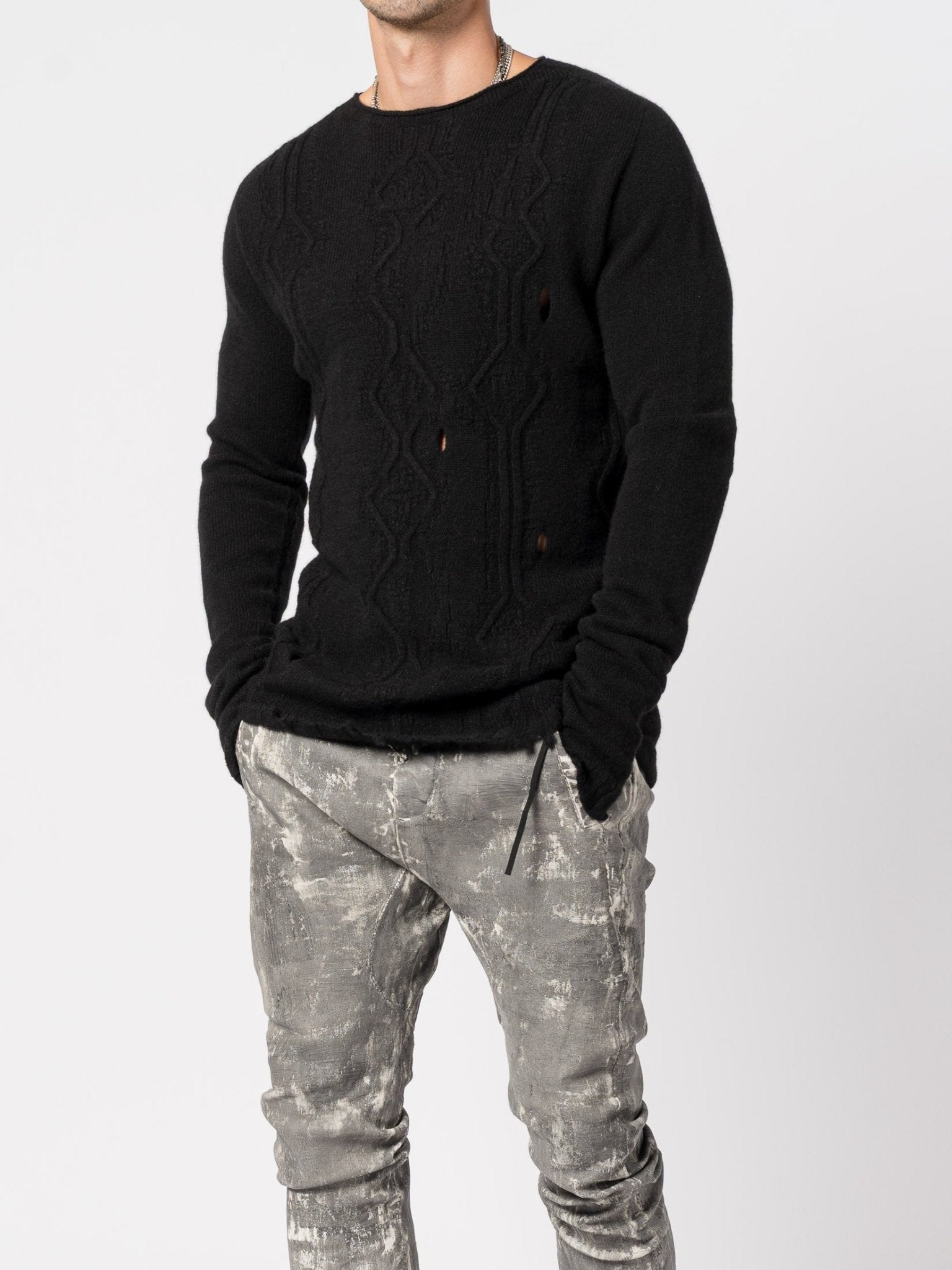 Cashmere Textured Knit - by MD75