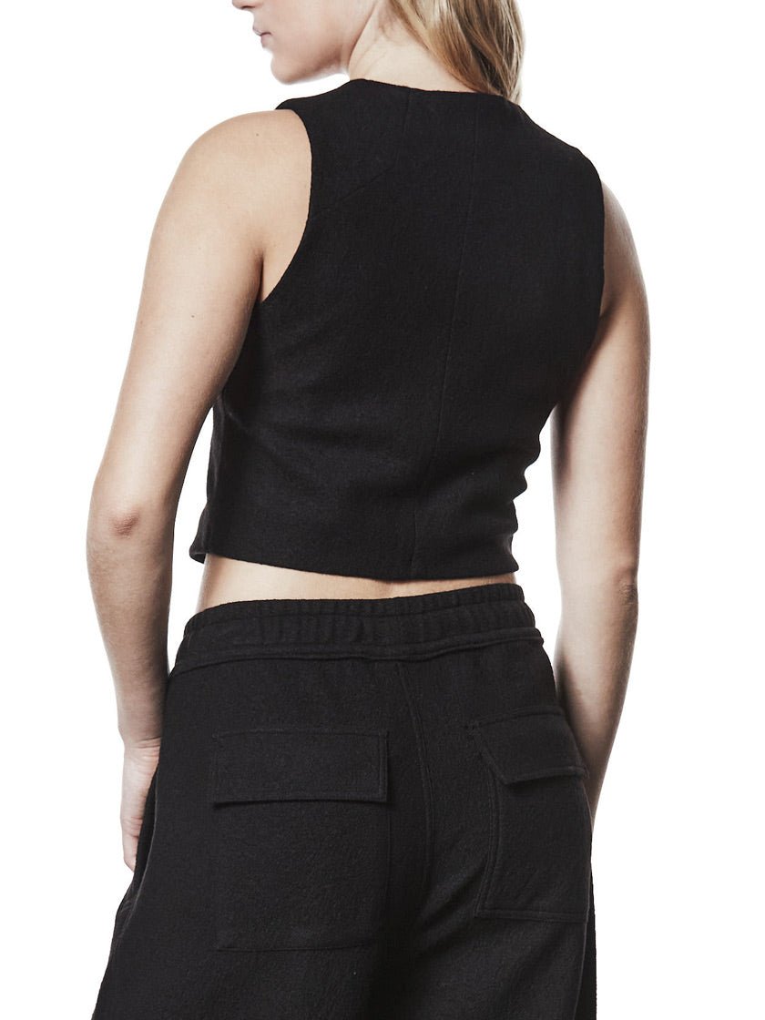 Fitted Wool Vest - by THOM KROM