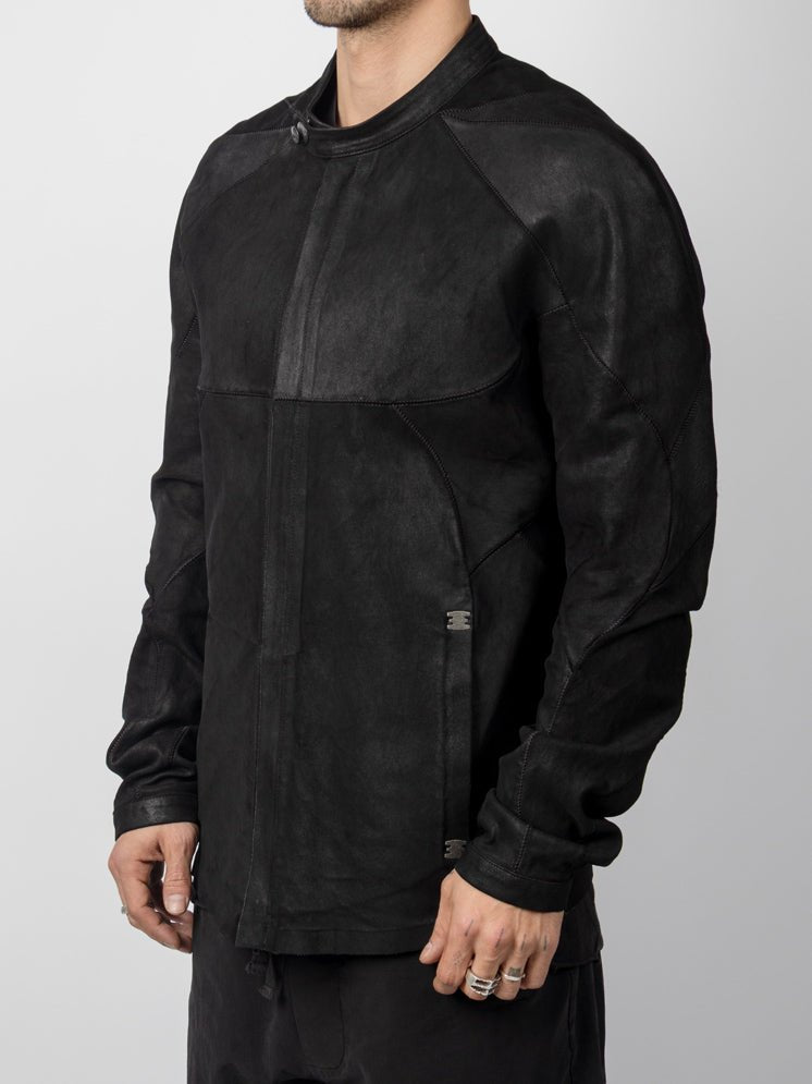 Garment - Dyed Lambskin Spine Jacket - by ISAAC SELLAM