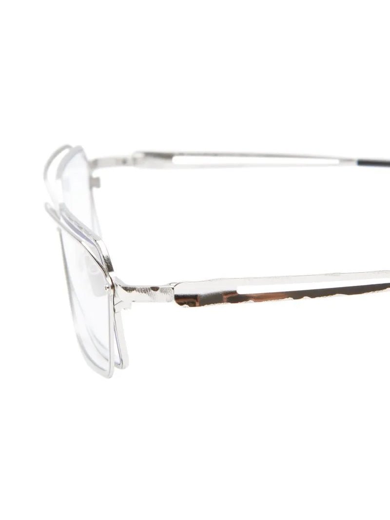 KUBORAUM H15 Silver Optical sunglasses, detail close-up.