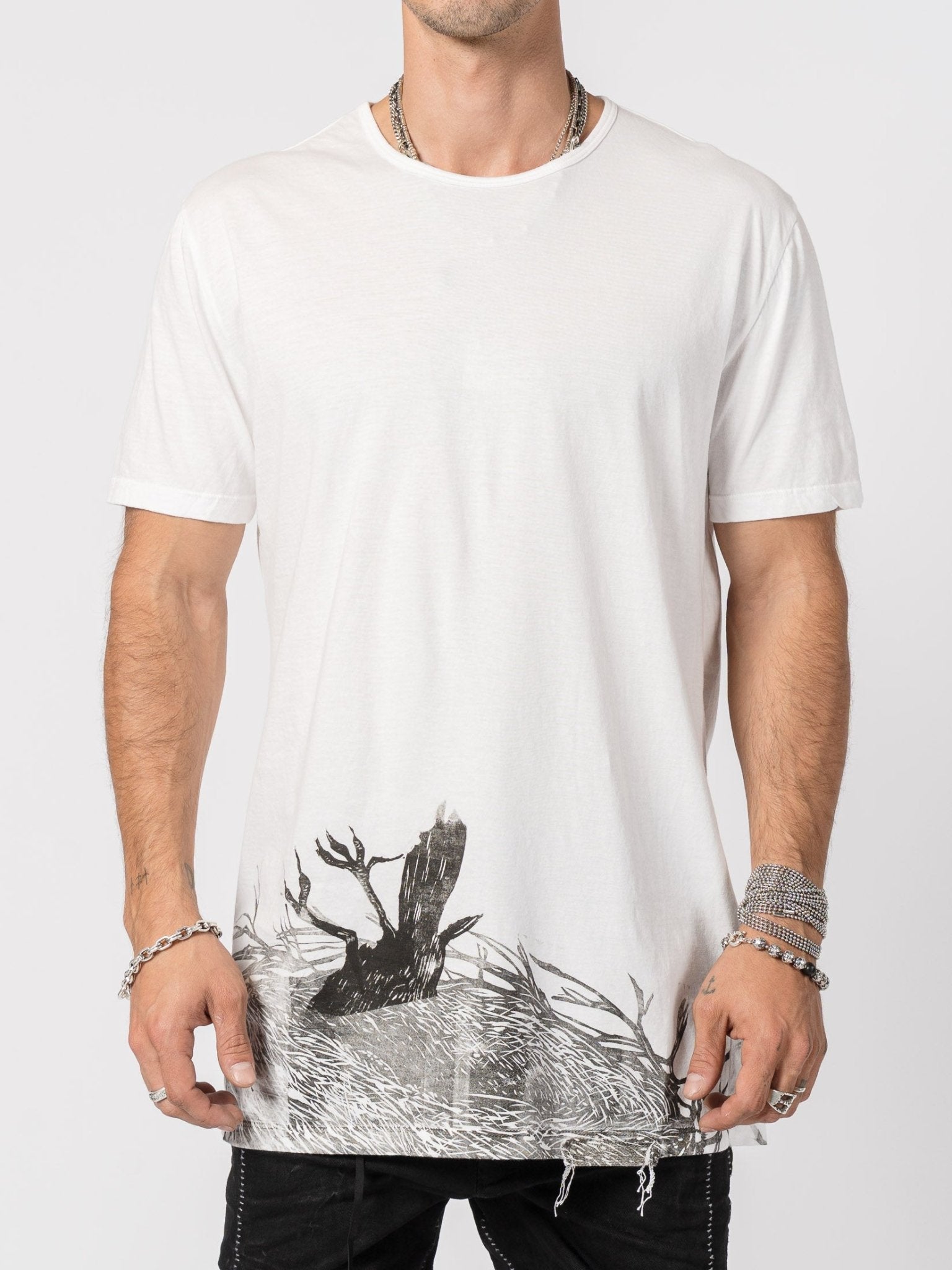 Handmade Stamp Graphic Tee - by MD75