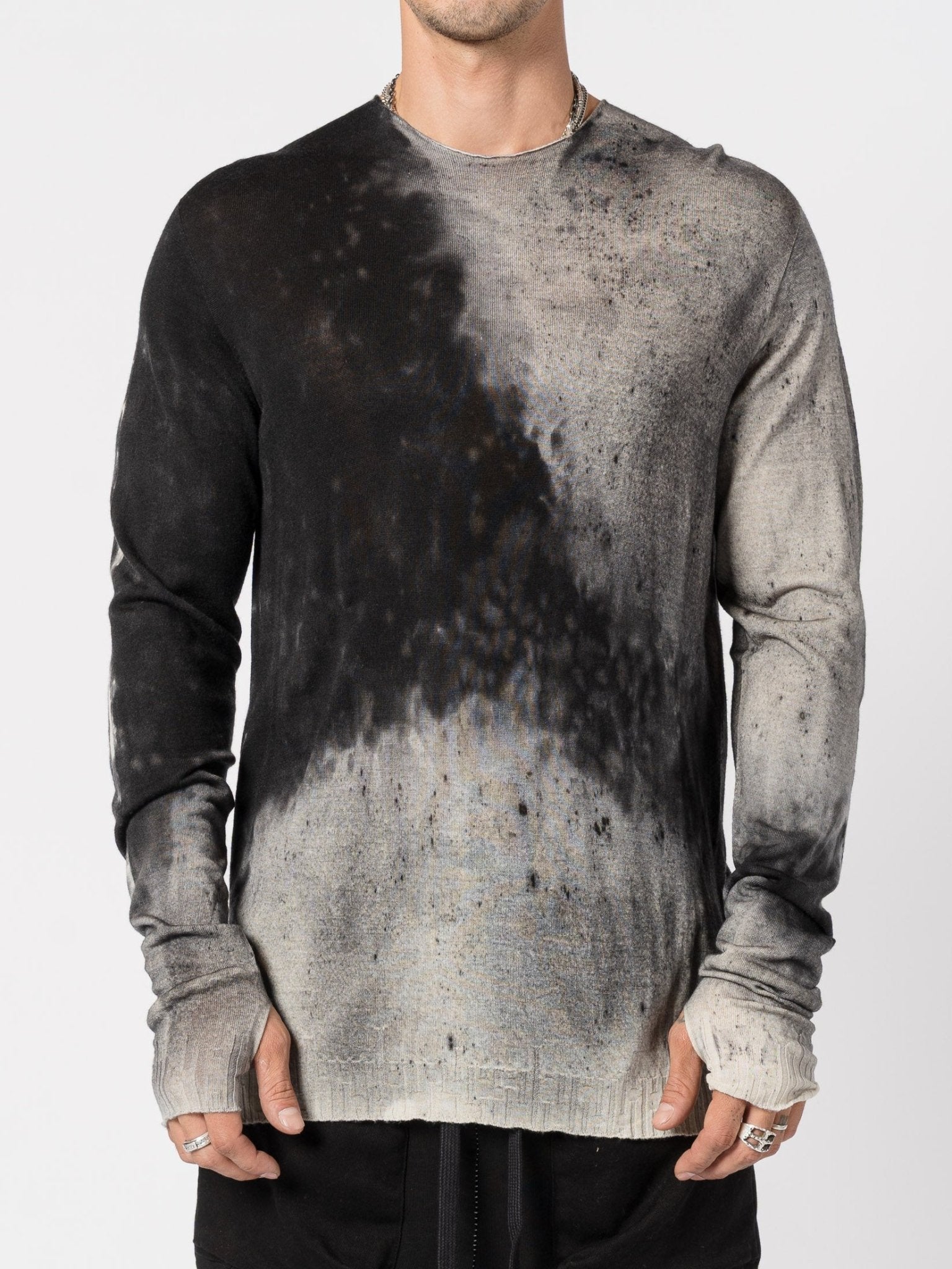 トップス MD75 Wool Long Sleeve Knit Hand Dyed MD75 Israel | סריגים איטלקיים בעבודת יד | INN7