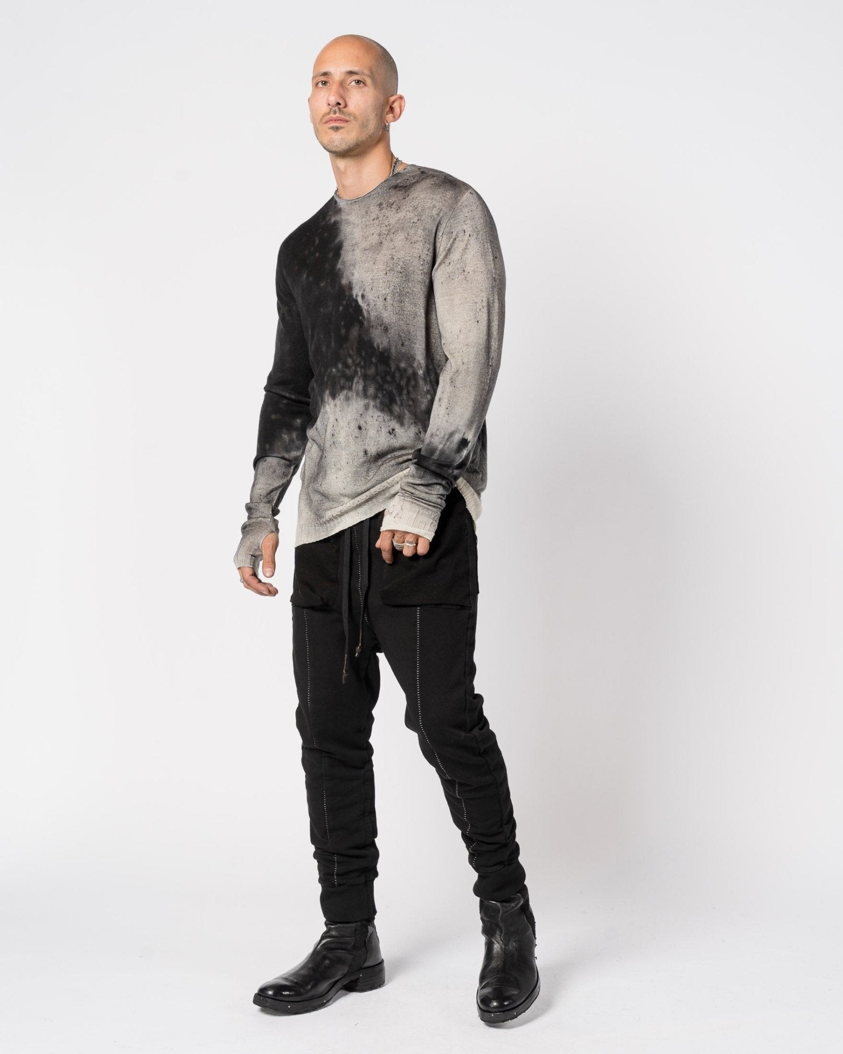 Light Wool Knit with Salt Treatment - by MD75