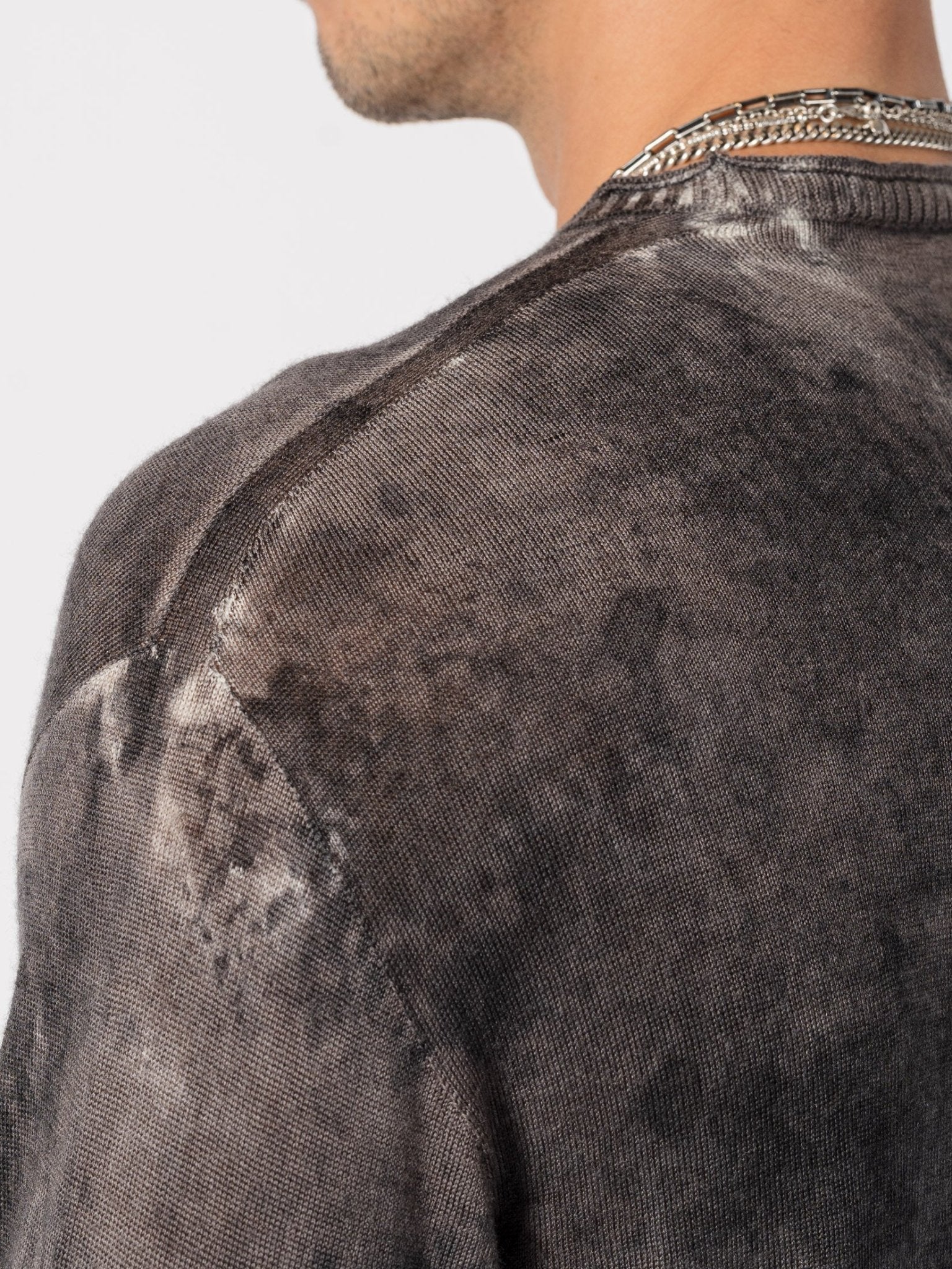 Light Wool Knit with Sponged Dyeing - by MD75