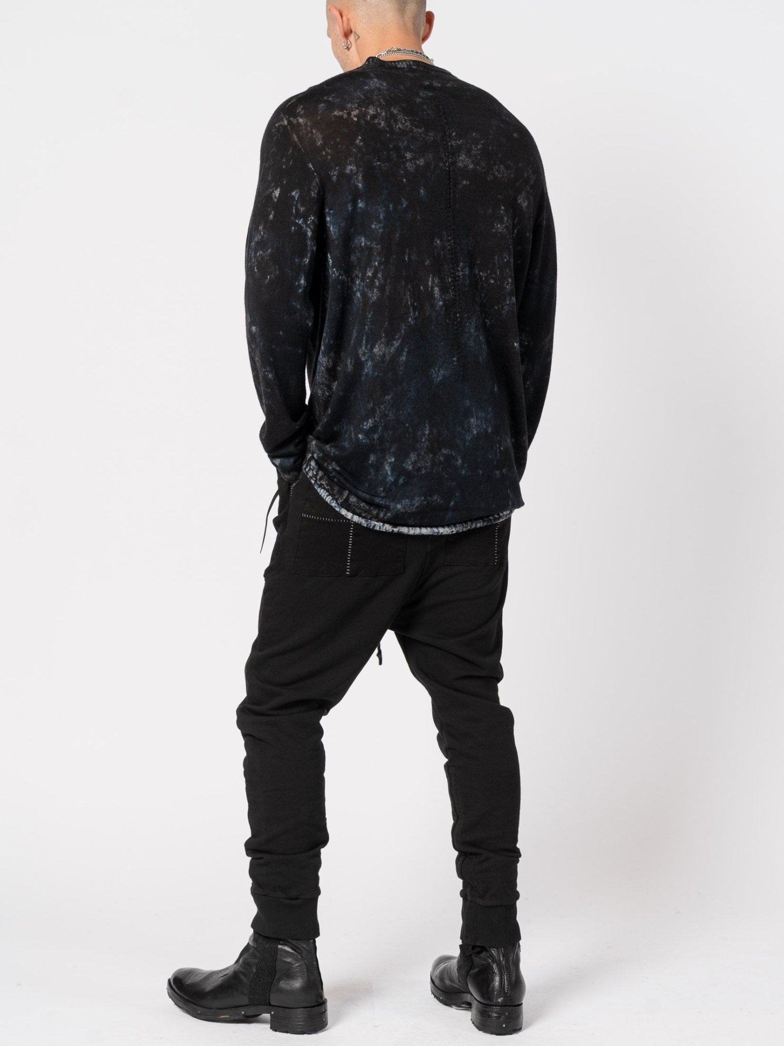 Light Wool Knit with Sponged Dyeing - by MD75