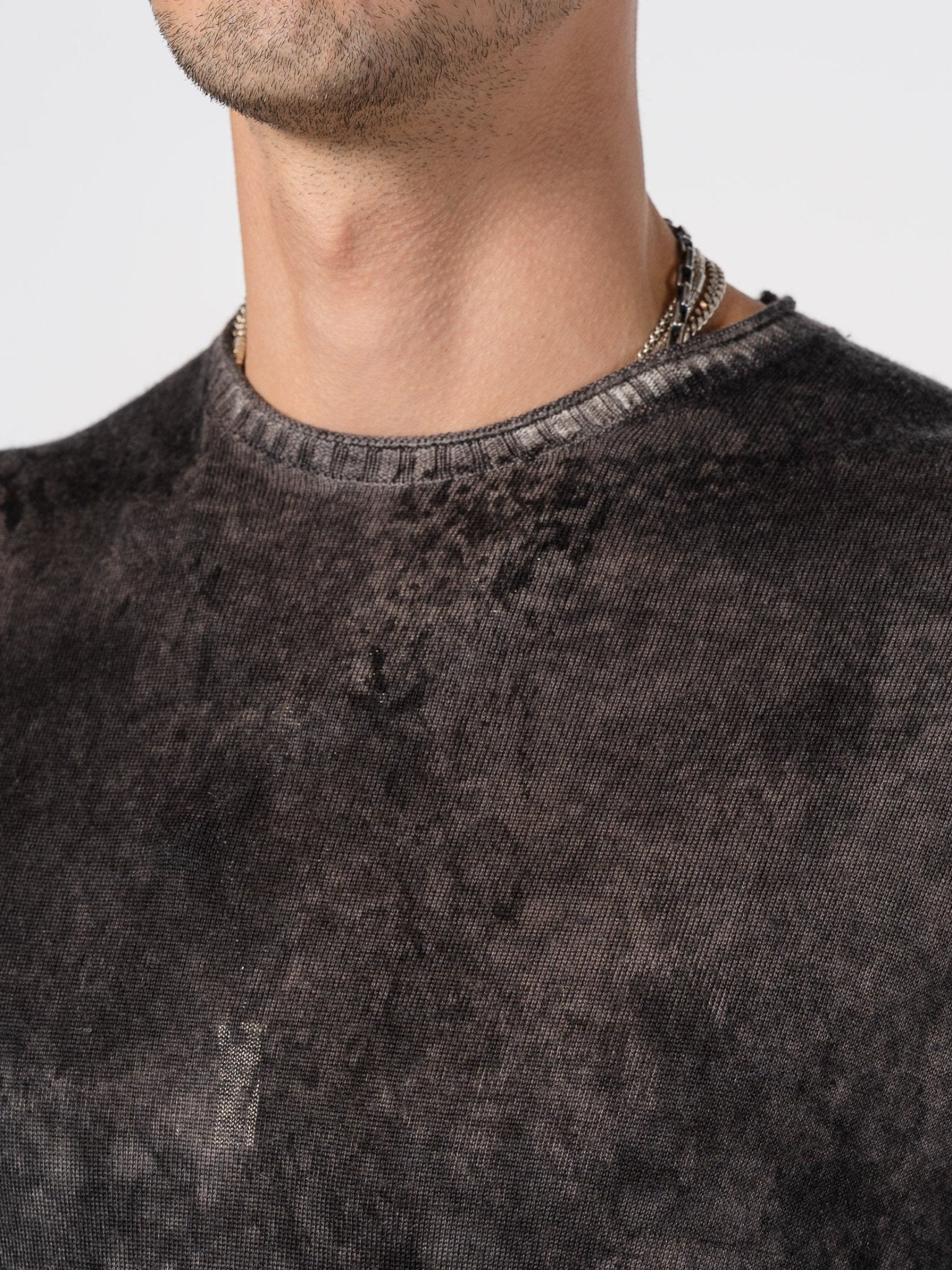 Light Wool Knit with Sponged Dyeing - by MD75