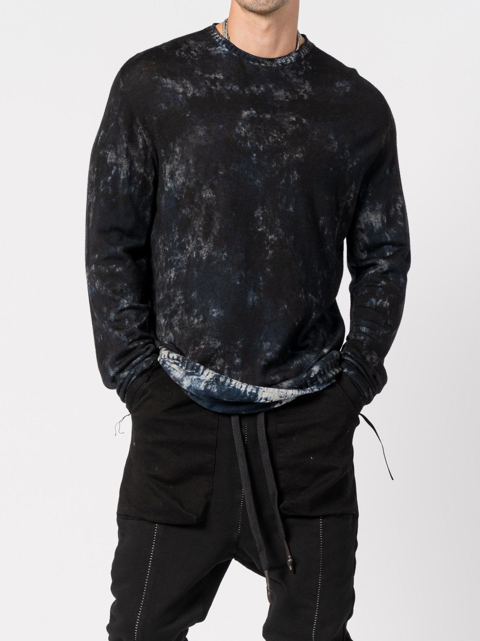 Light Wool Knit with Sponged Dyeing - by MD75