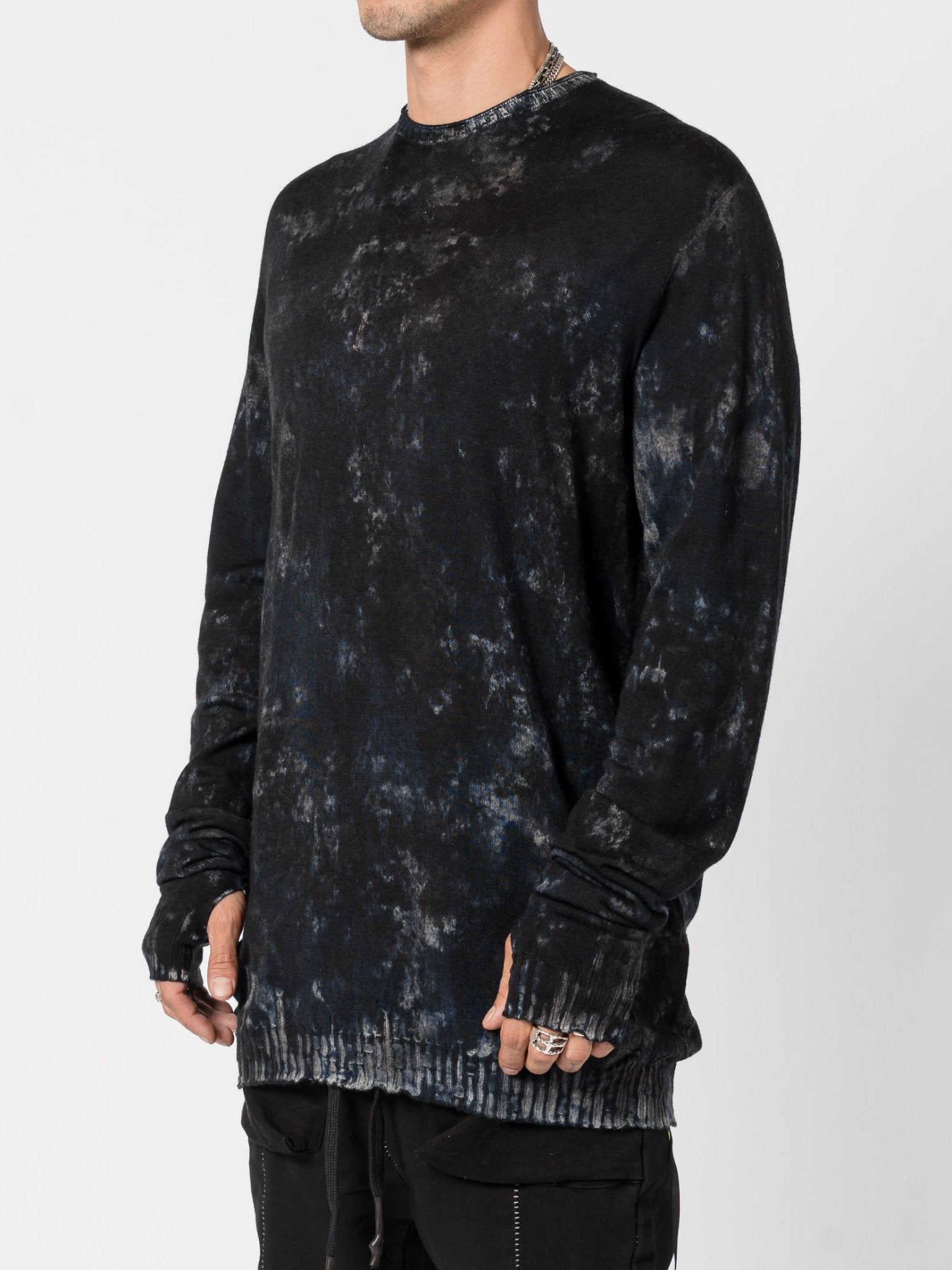 Light Wool Knit with Sponged Dyeing - by MD75