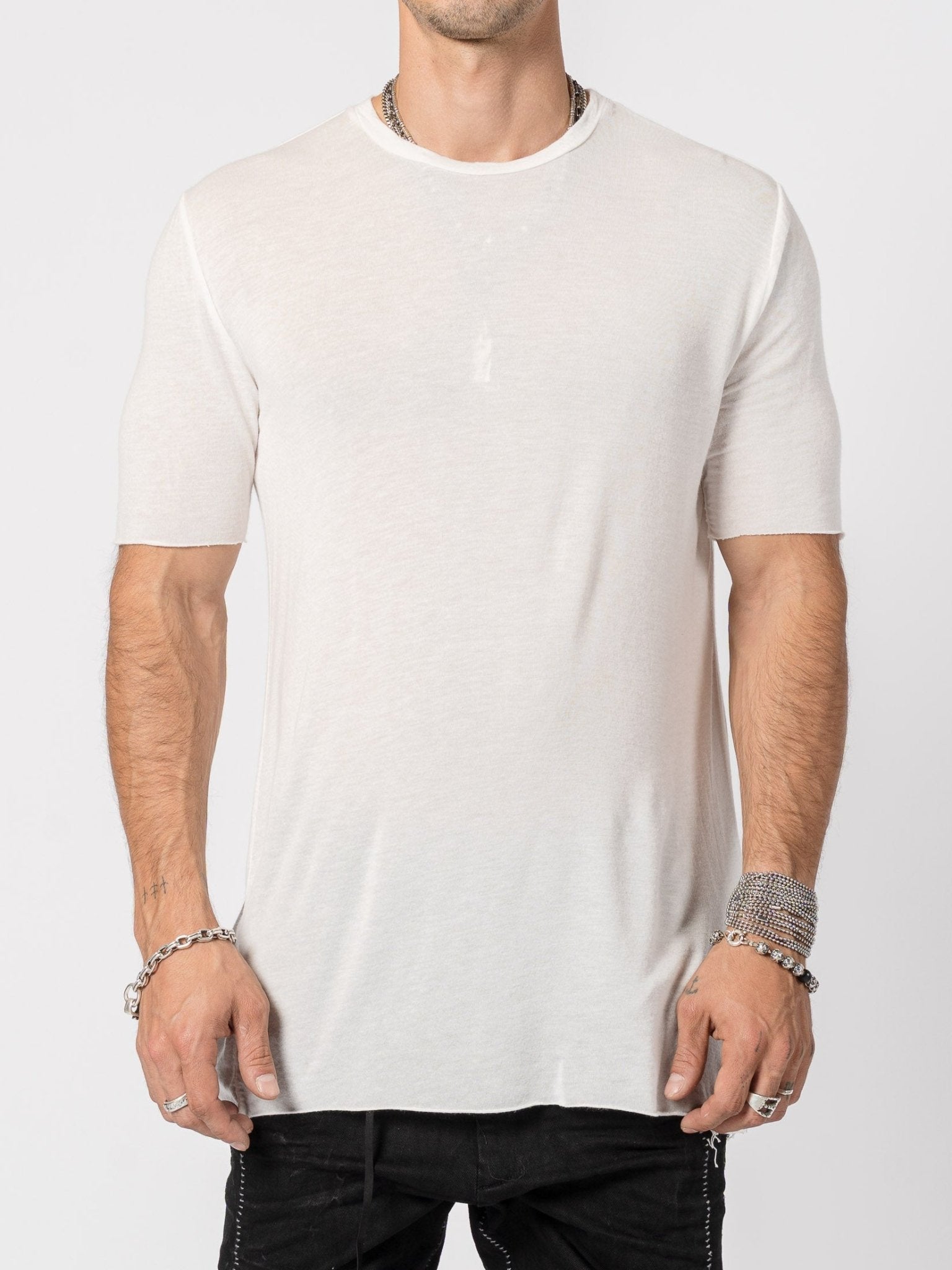 Lightweight Modal–Cashmere Short - Sleeve Tee - by MD75