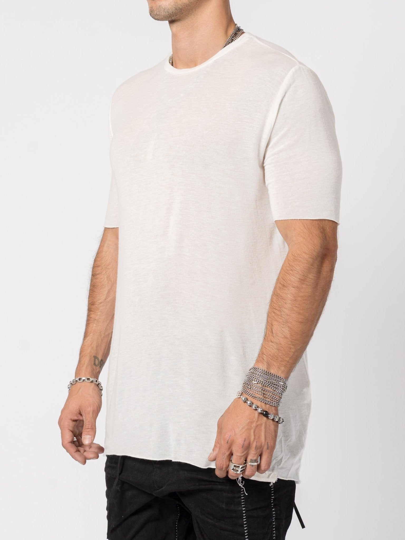 Lightweight Modal–Cashmere Short - Sleeve Tee - by MD75