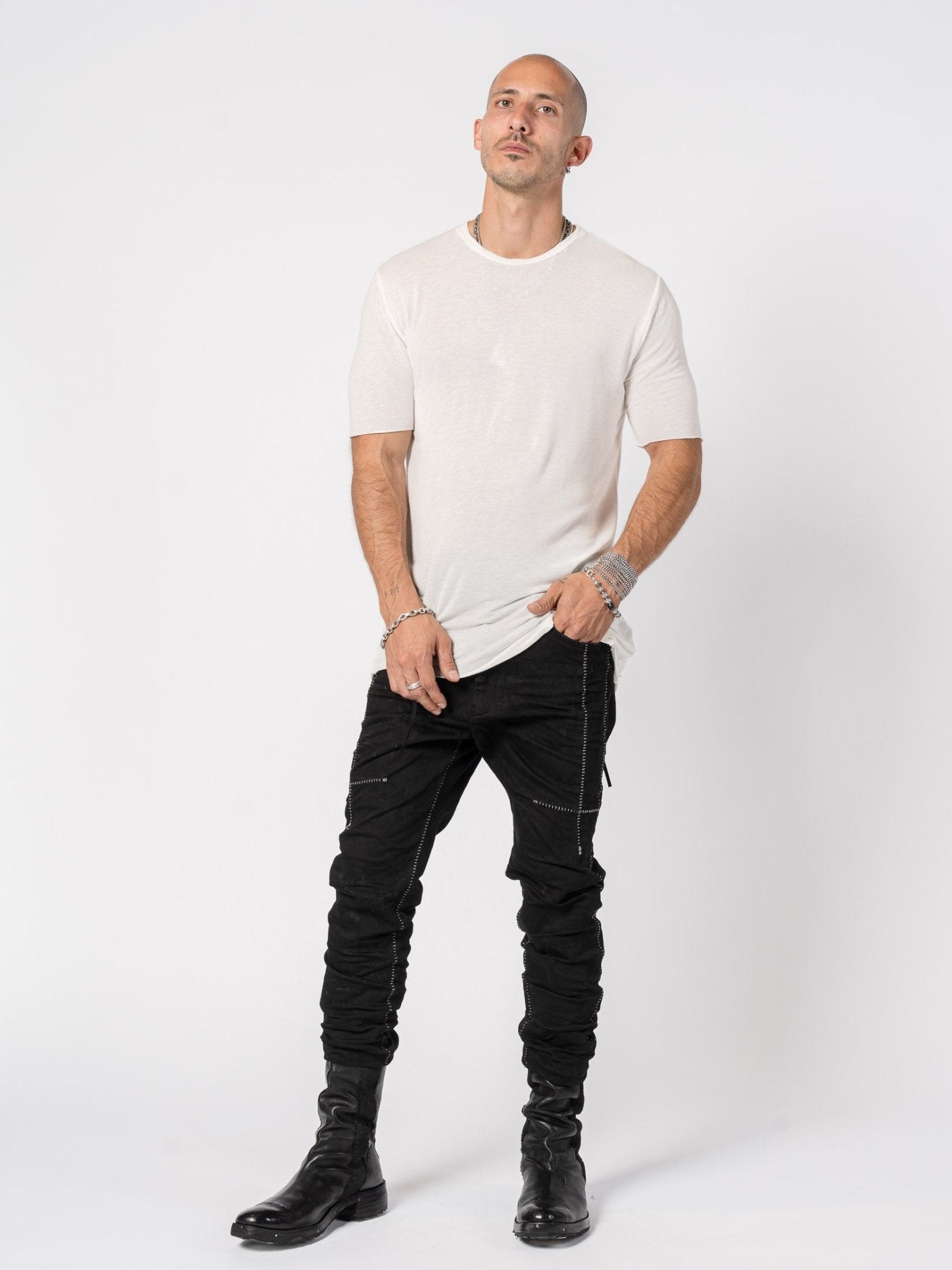 Lightweight Modal–Cashmere Short - Sleeve Tee - by MD75