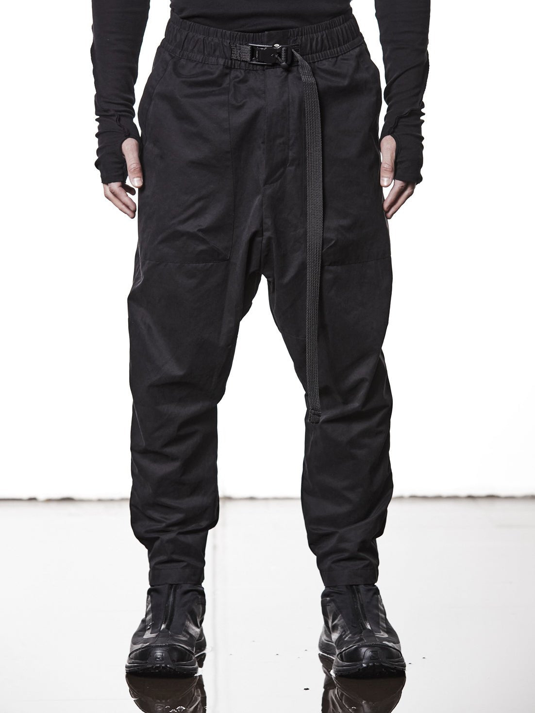 Low Crotch Cotton - Blend Trousers - by THOM KROM