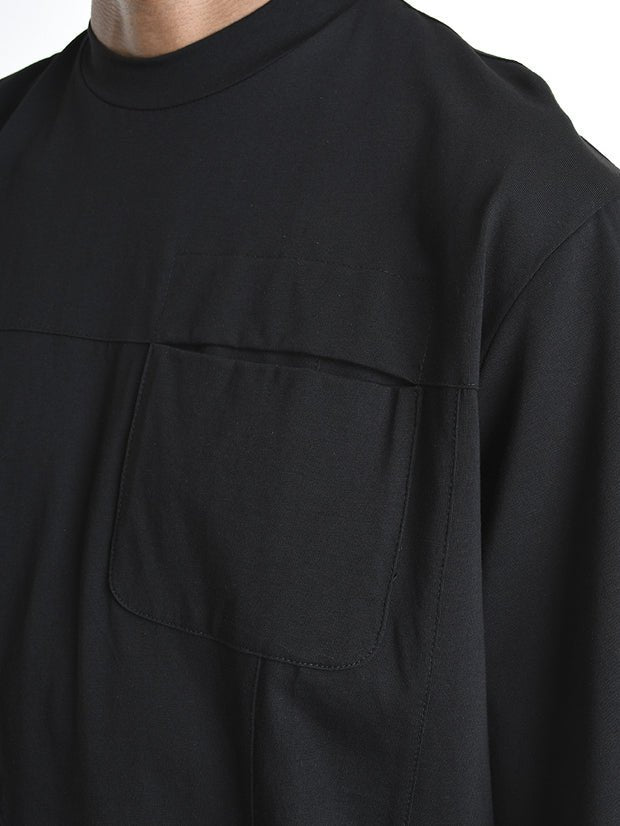 Oversized T-Shirt with Front Pocket - by LA HAINE INSIDE US