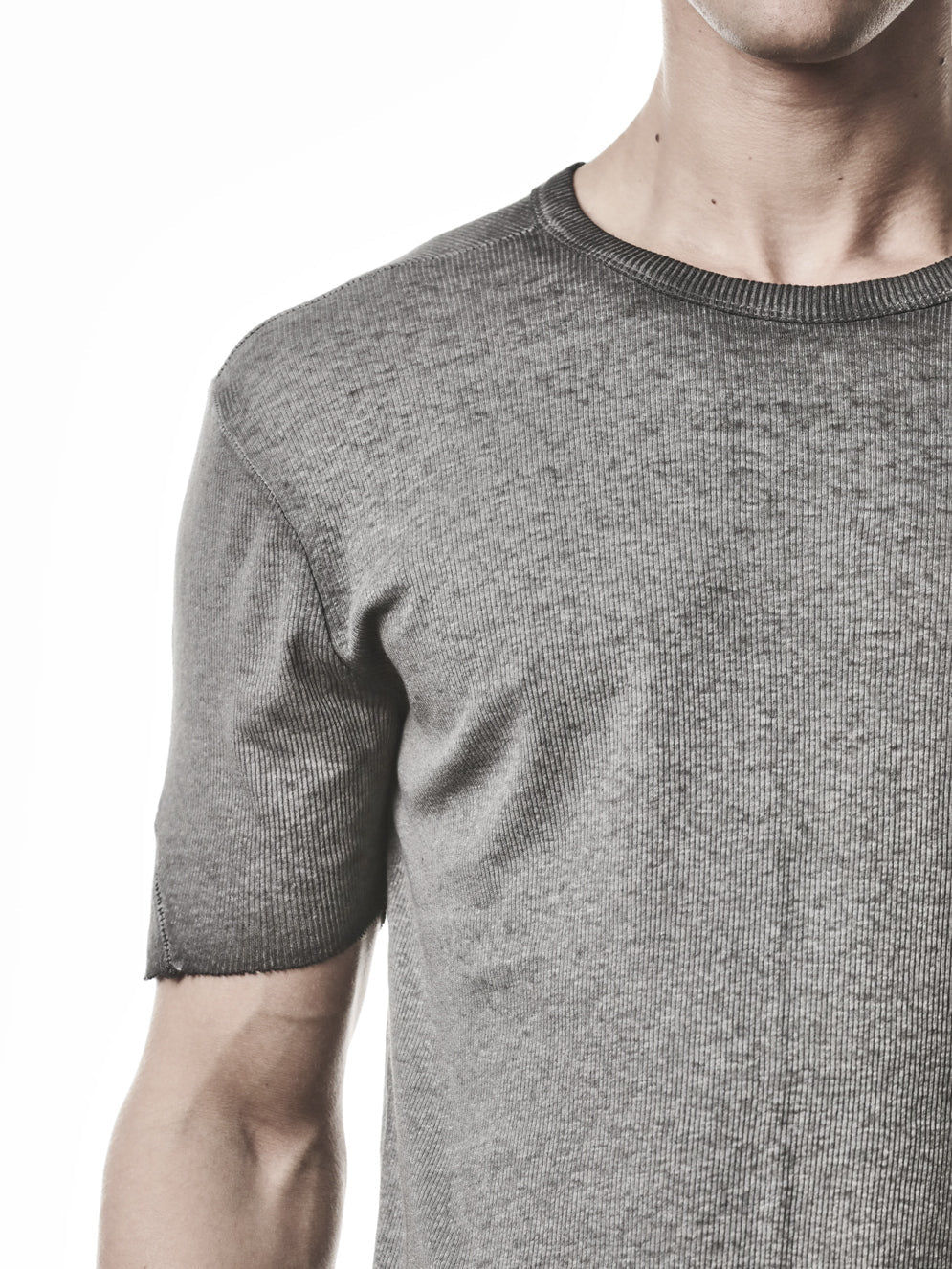 Raw Edge Rib T-Shirt - by THOM KROM