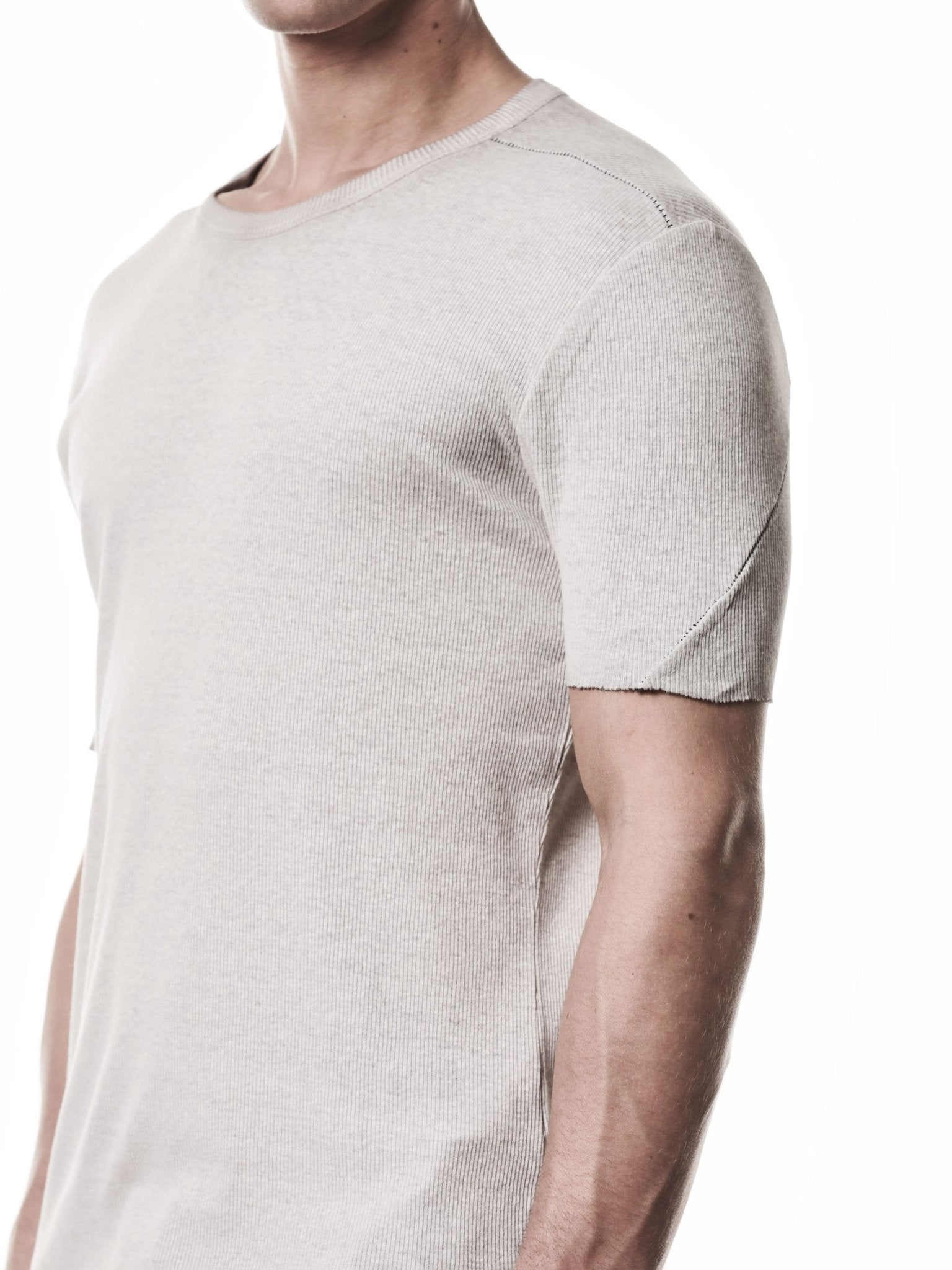 Raw Edge Rib T-Shirt - by THOM KROM