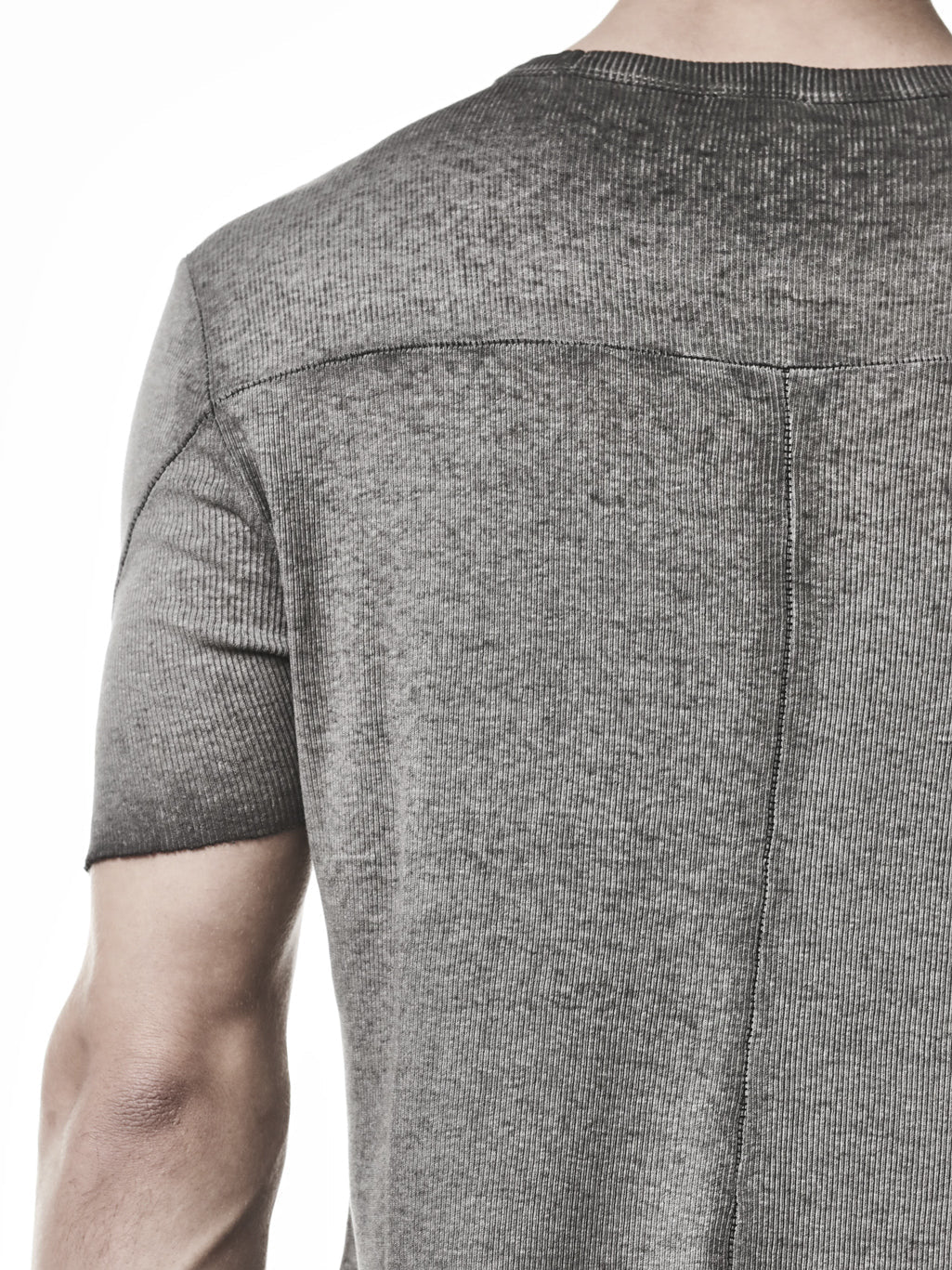 Raw Edge Rib T-Shirt - by THOM KROM