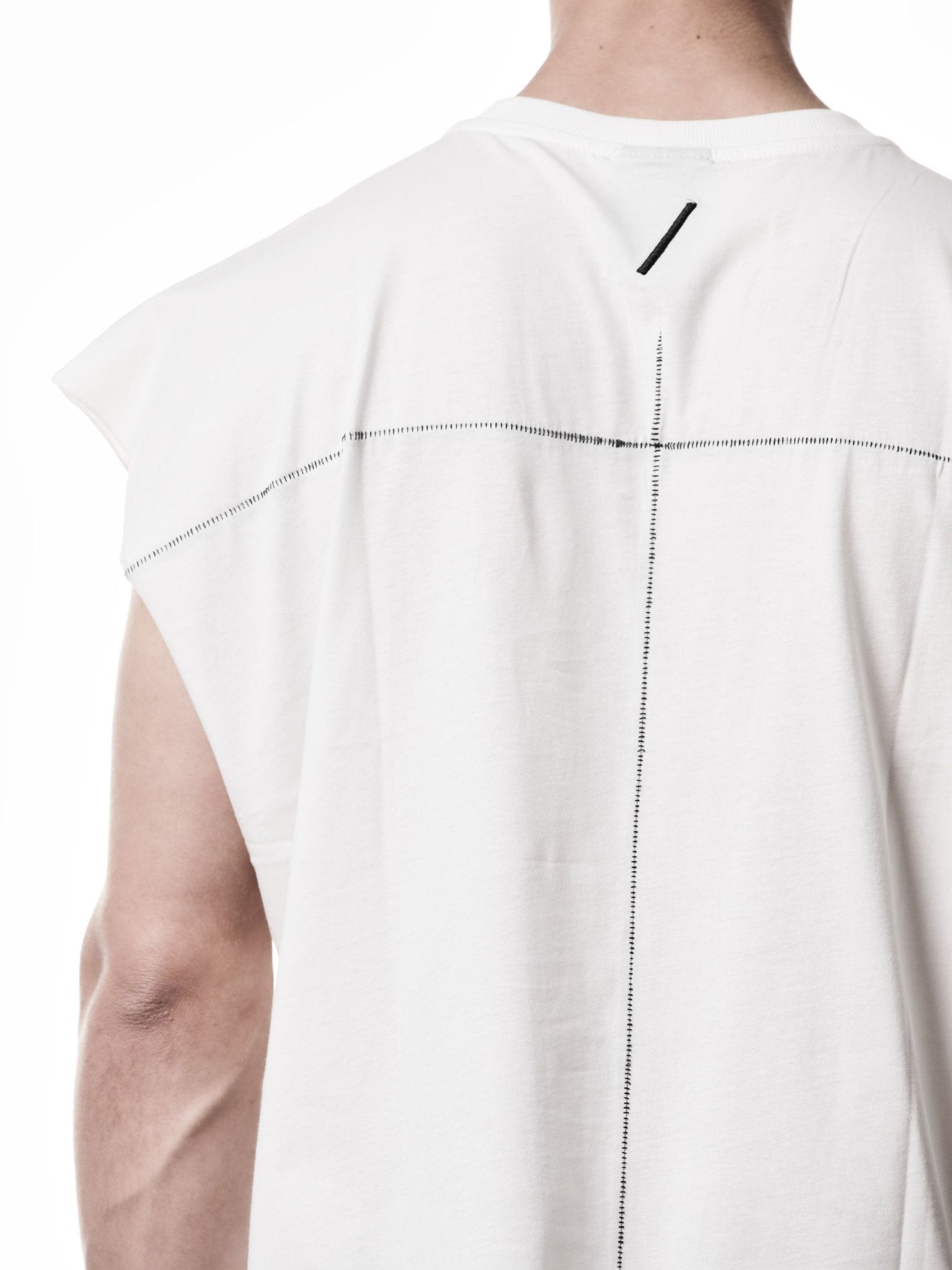 Raw Shoulder Oversized Tee - by THOM KROM