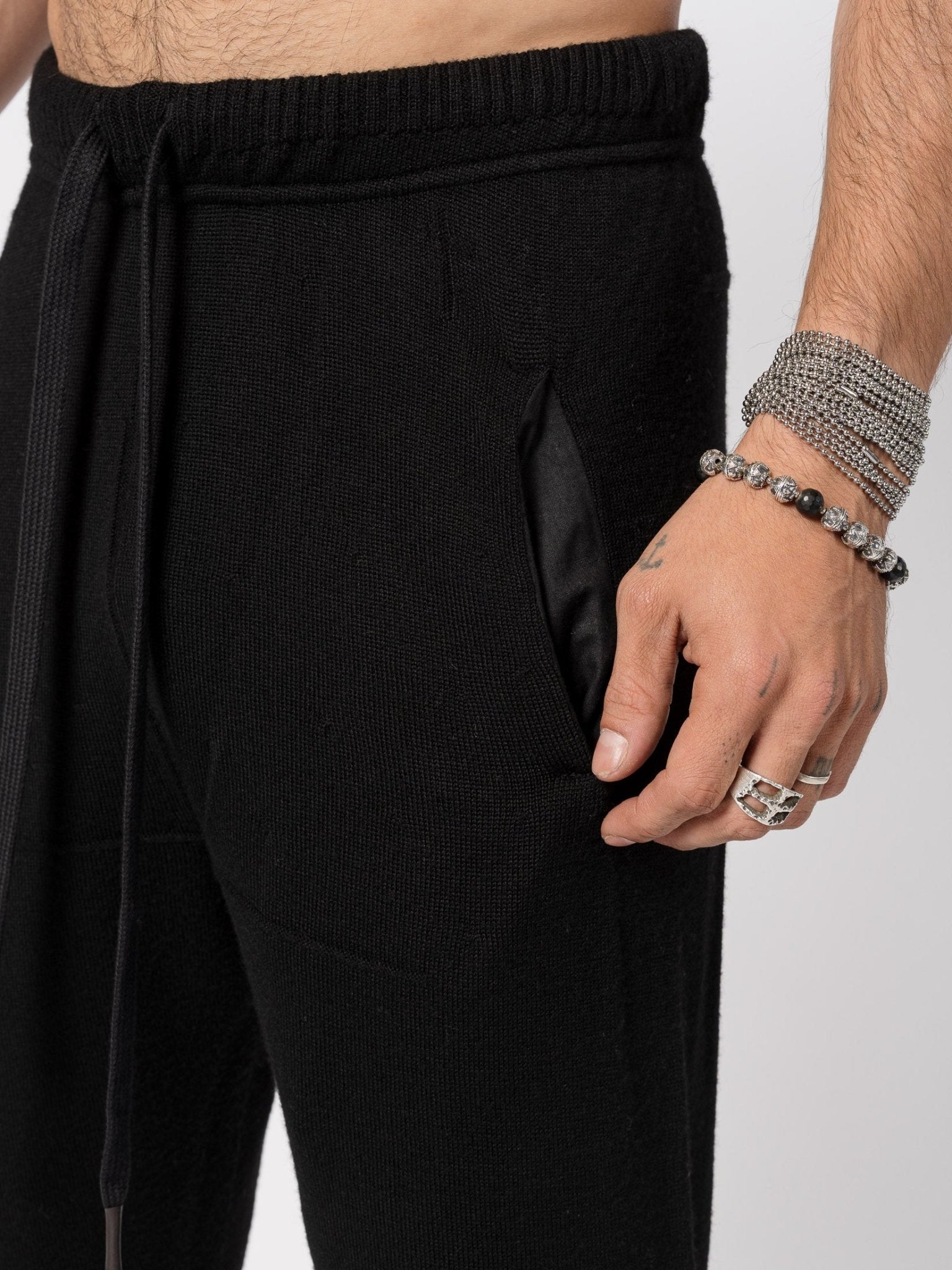 Relaxed Wool Knit Pants - by MD75