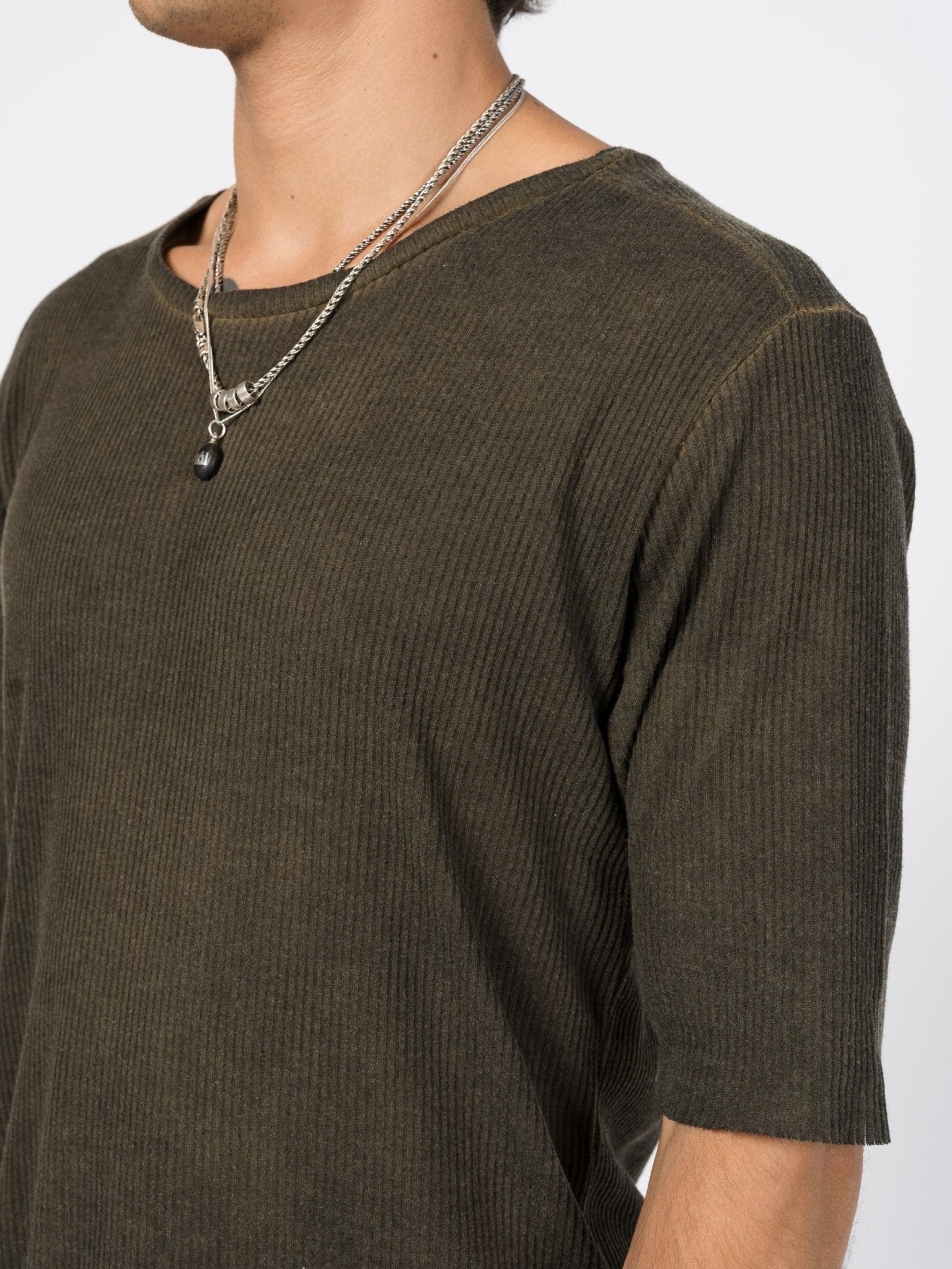 Ribbed Cotton Tee - by AITO