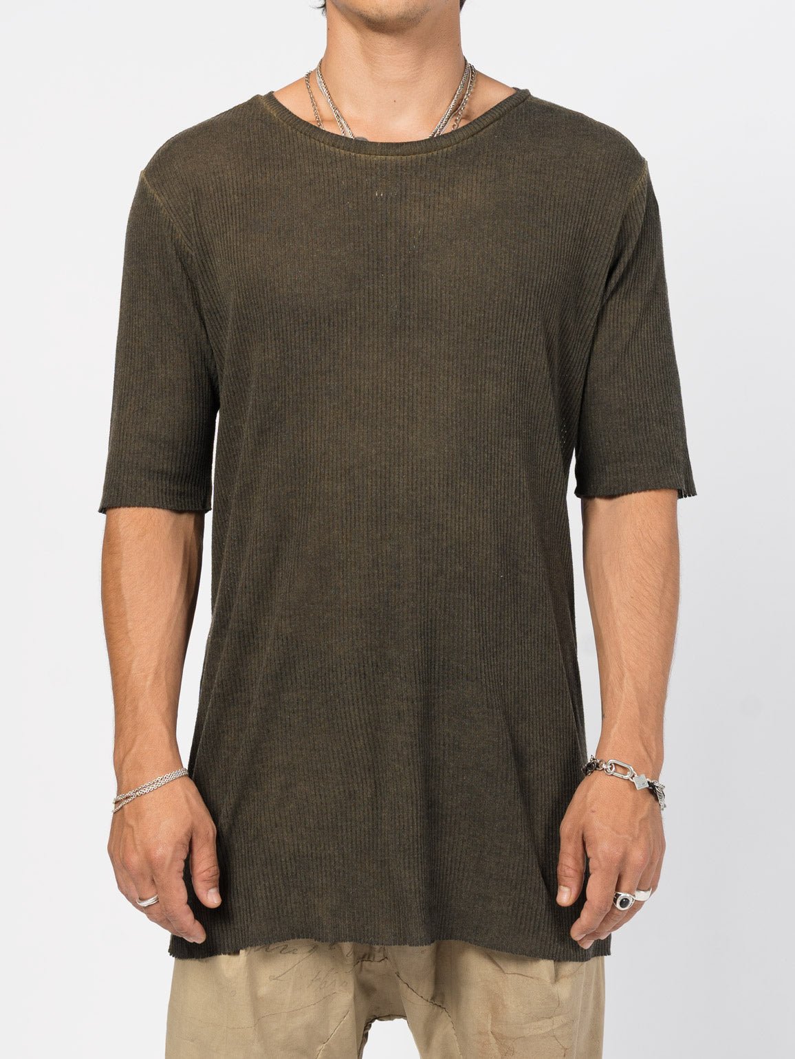 Ribbed Cotton Tee - by AITO