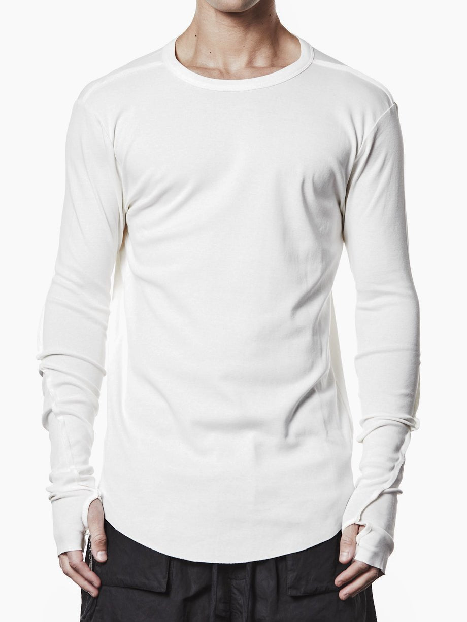 Round Neck Long - Sleeve T-Shirt - by THOM KROM