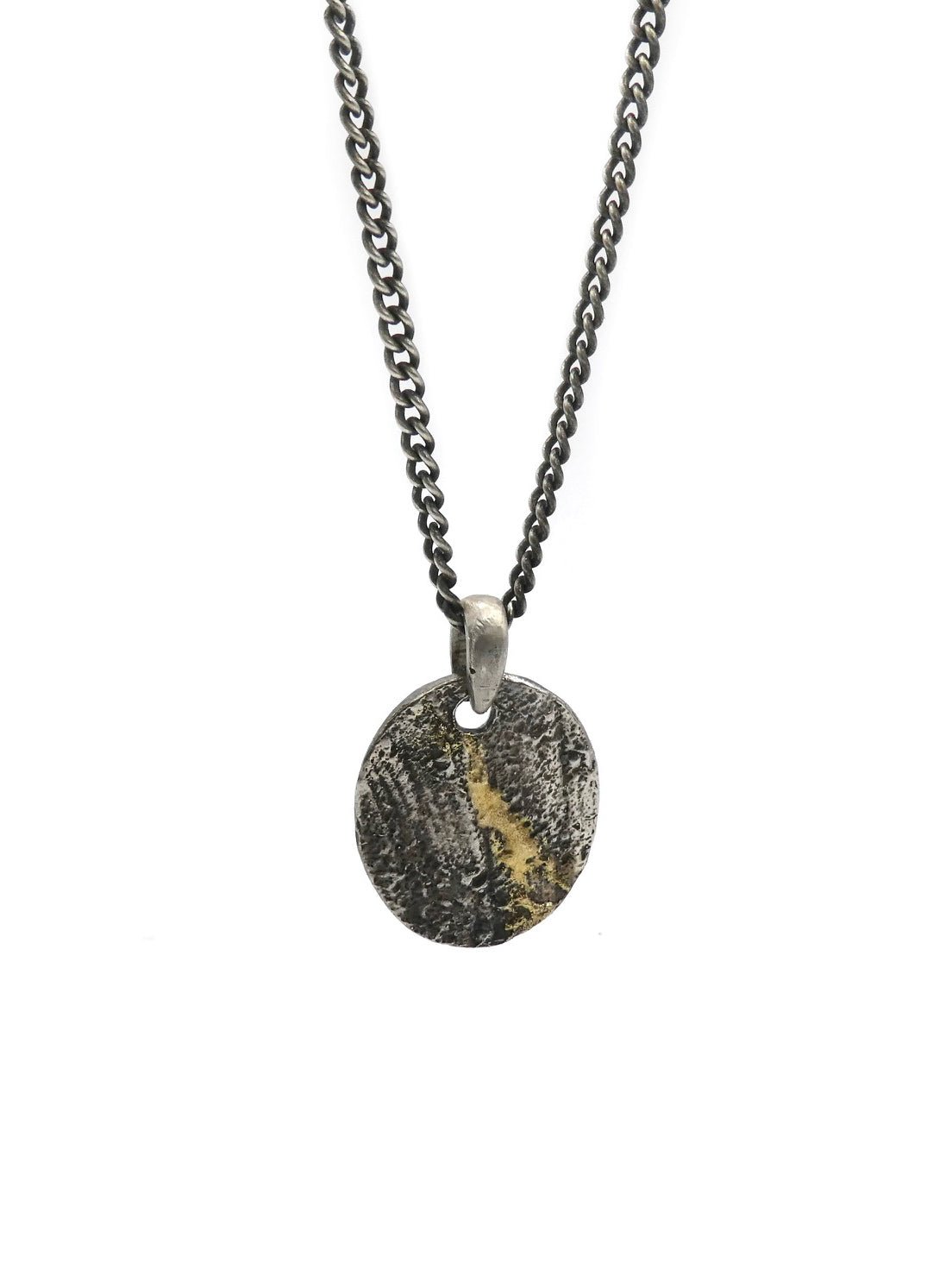 Round Pendant Necklace with Gold - INN7