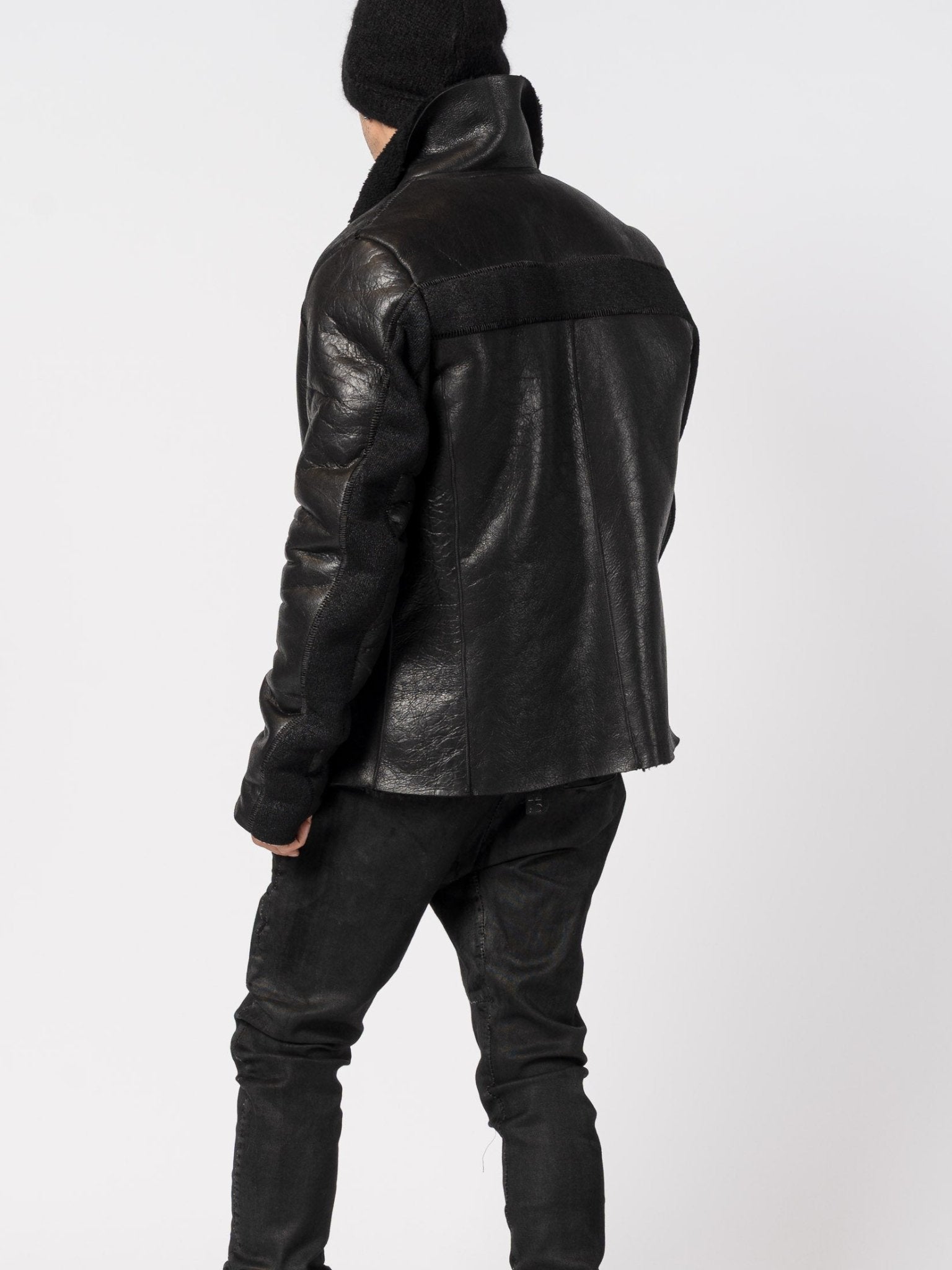 Shearling and Wool Mixed - Media Jacket - by MD75