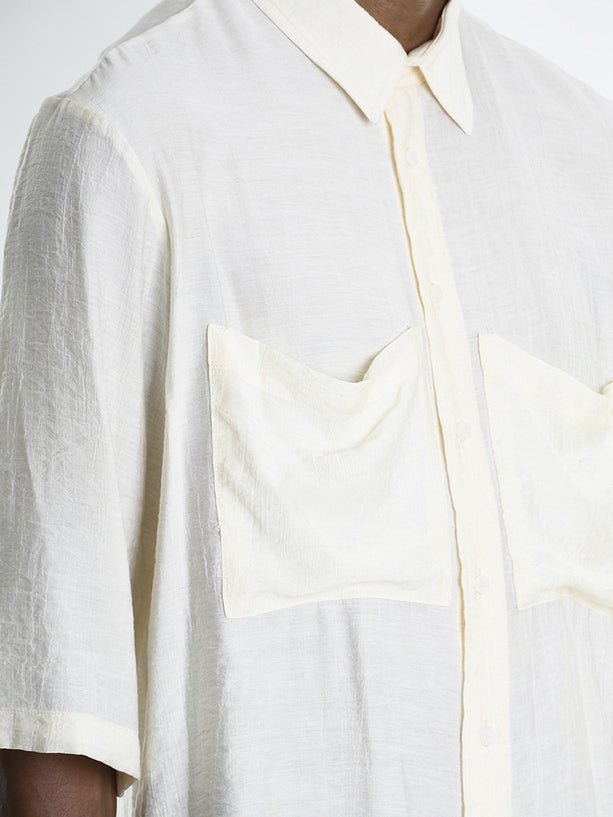 Short Sleeve Shirt with Front Pockets - by LA HAINE INSIDE US