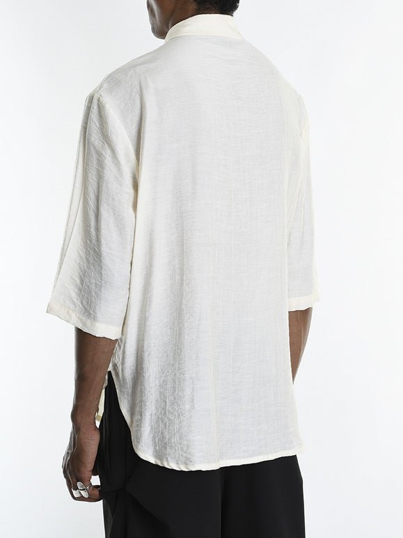 Short Sleeve Shirt with Front Pockets - by LA HAINE INSIDE US