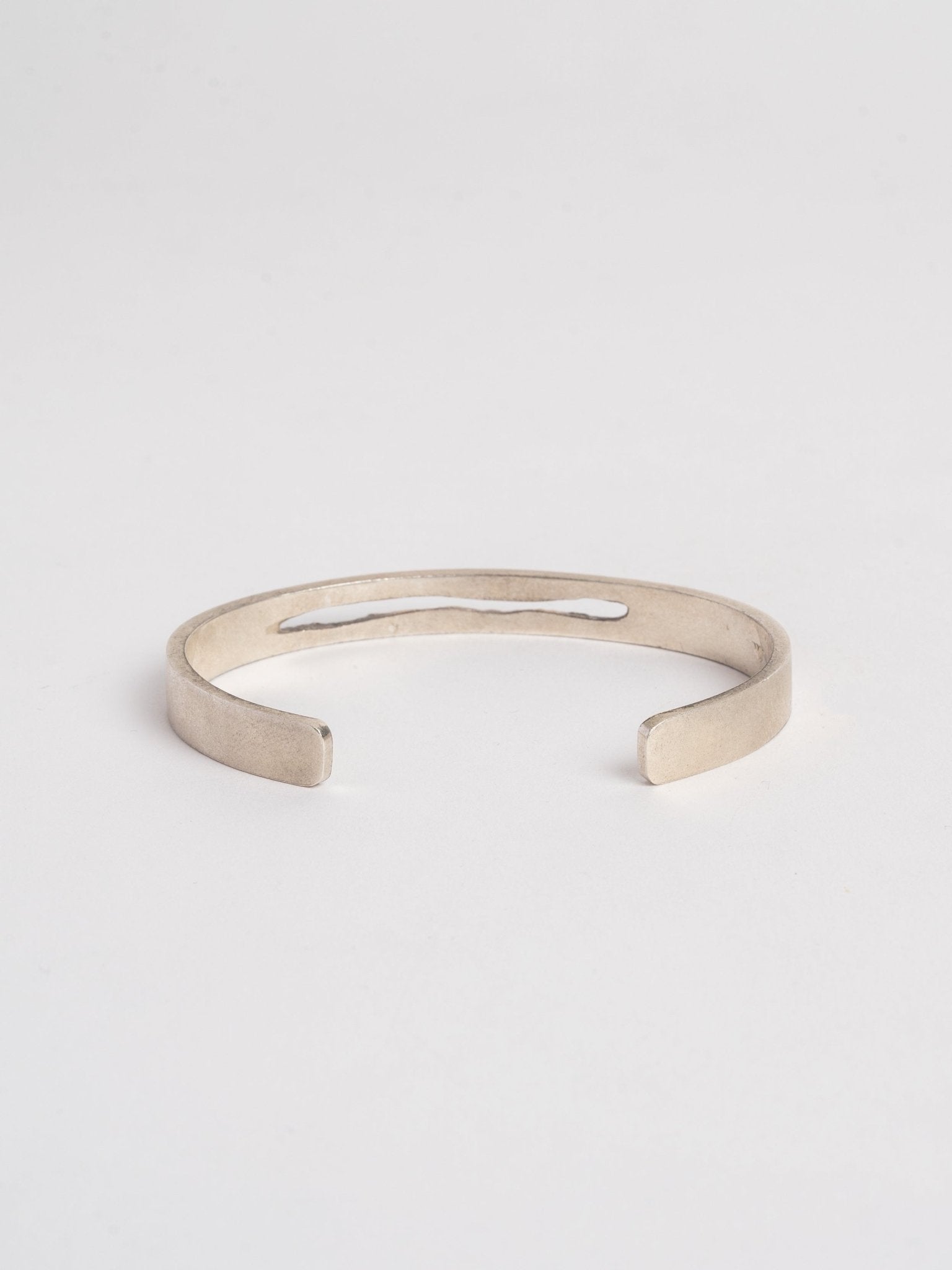 Silver Cuff with Raw Channel - by AITO