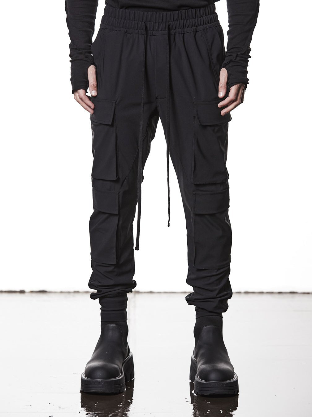 Slim Technical Cargo Trousers - by THOM KROM
